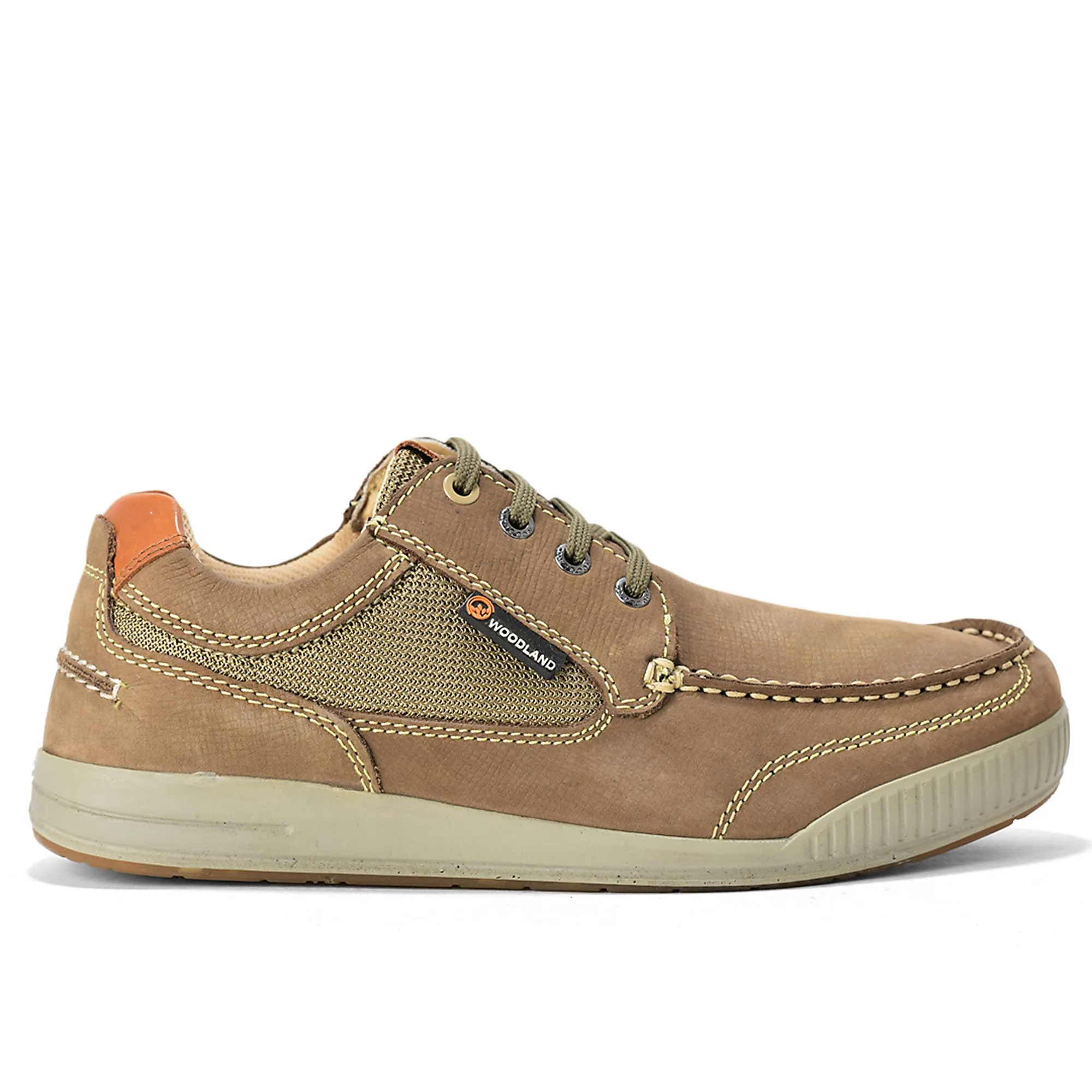 Men Dubai Khaki Muster Nubuk Casual Lace-Up Shoes 2