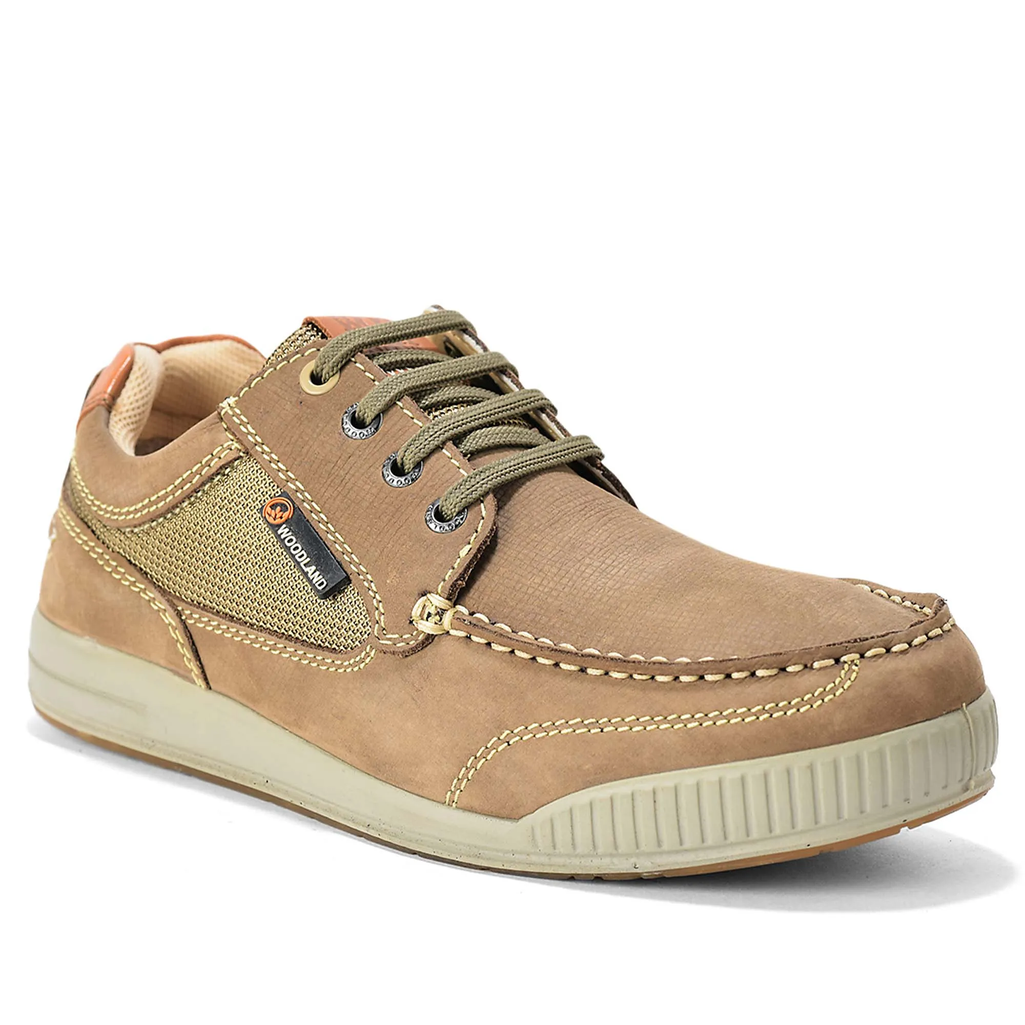 Men Dubai Khaki Muster Nubuk Casual Lace-Up Shoes 12