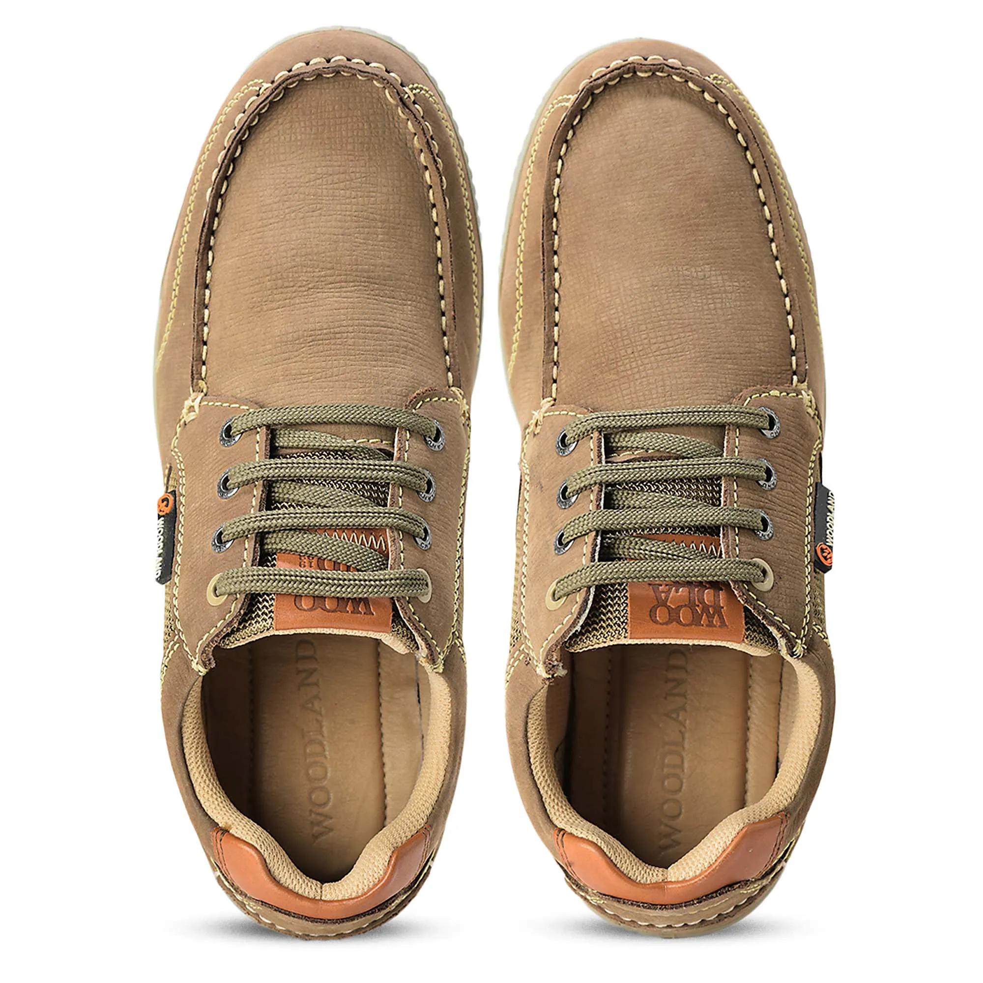 Men Dubai Khaki Muster Nubuk Casual Lace-Up Shoes 5