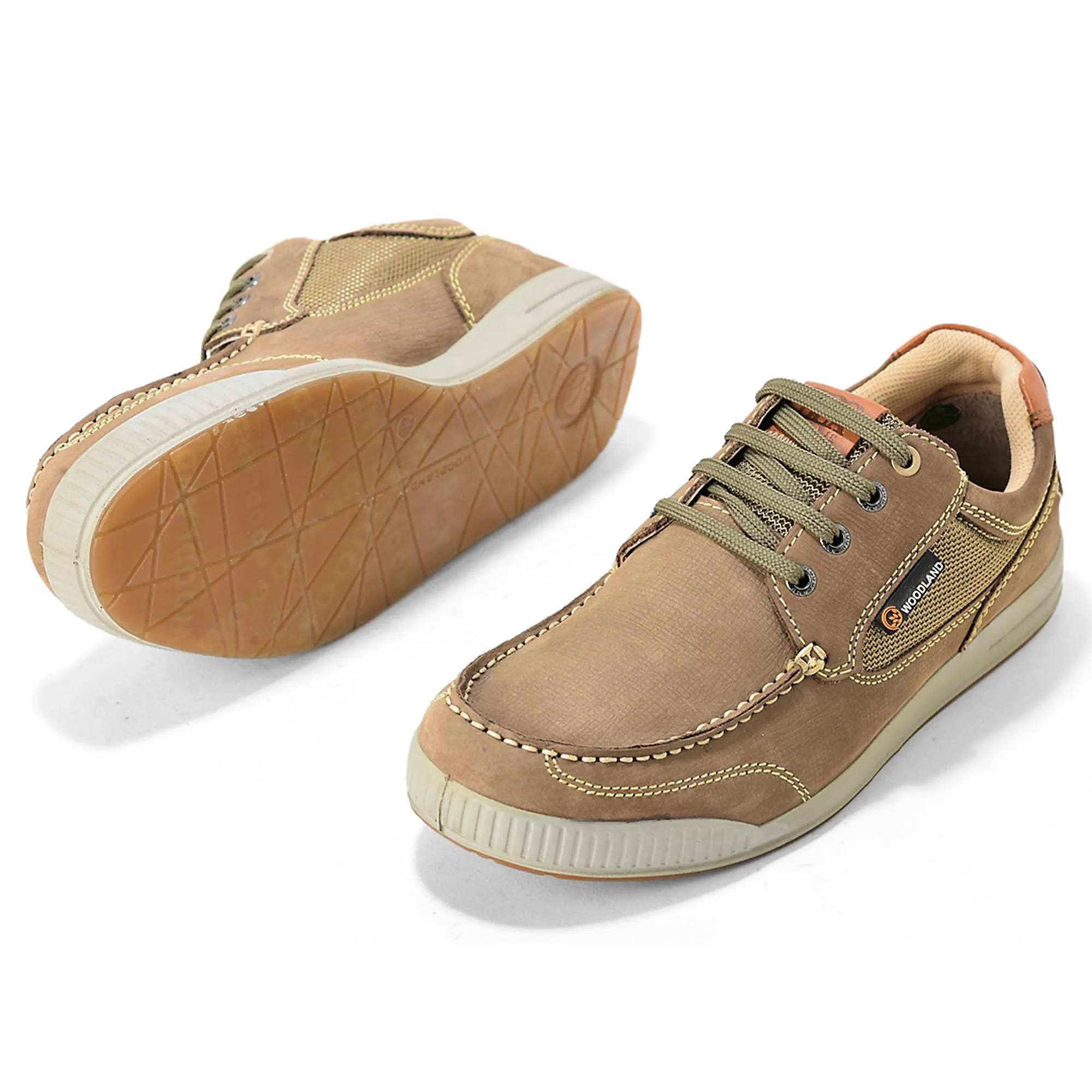 Men Dubai Khaki Muster Nubuk Casual Lace-Up Shoes 6