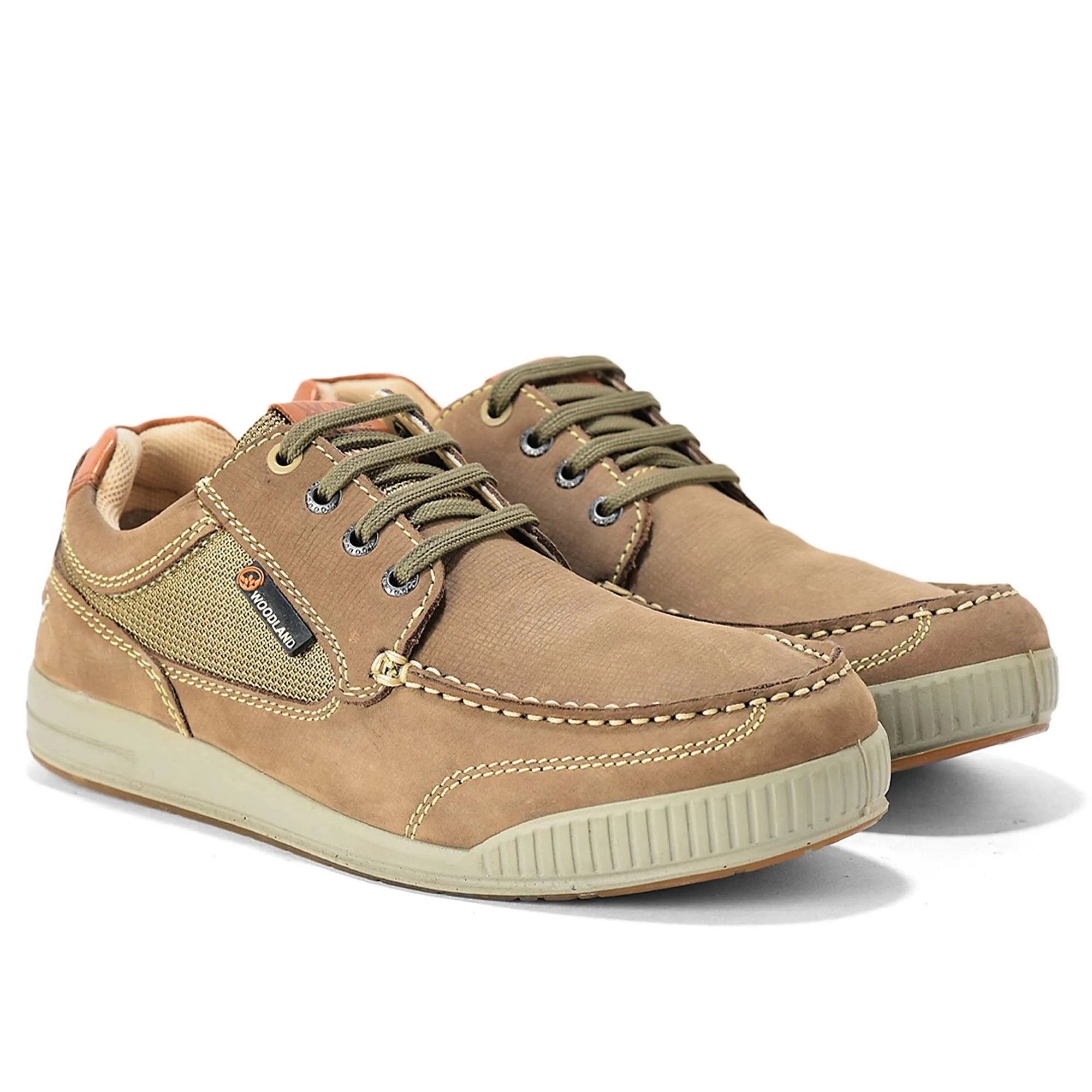Men Dubai Khaki Muster Nubuk Casual Lace-Up Shoes 8