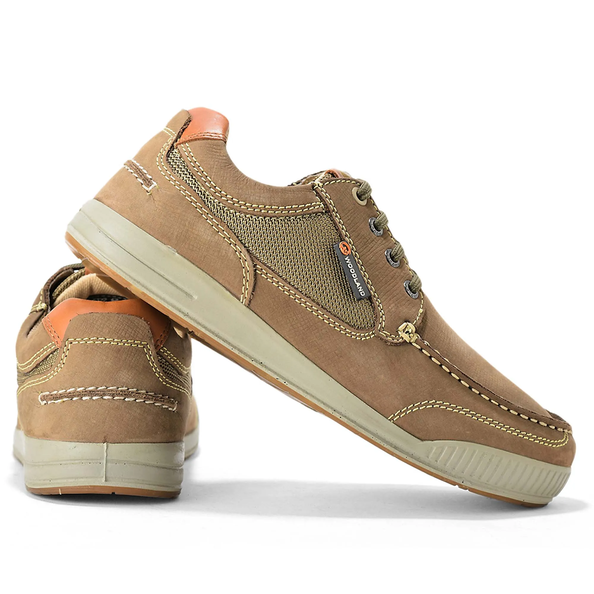 Men Dubai Khaki Muster Nubuk Casual Lace-Up Shoes 10