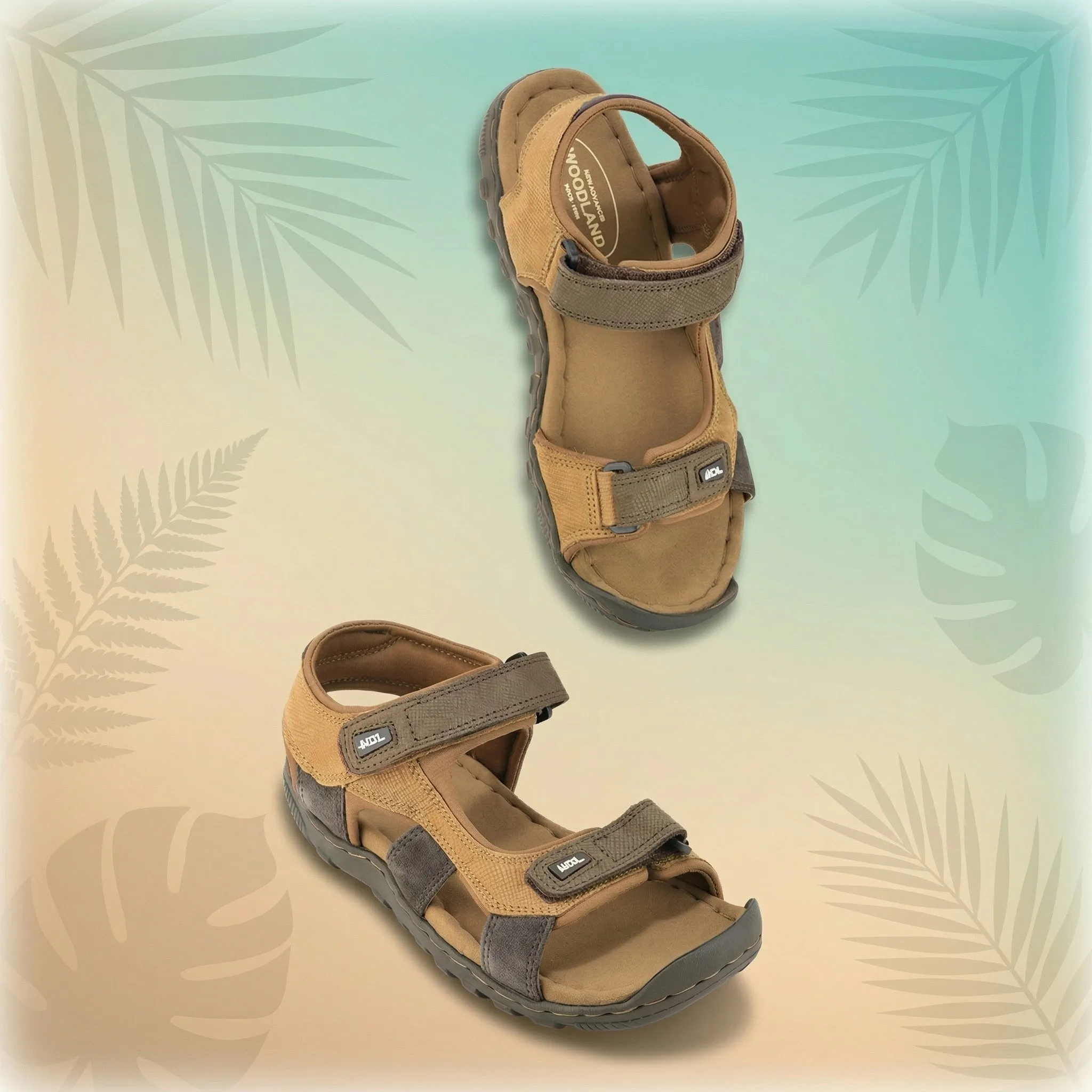 Woodland Men's Camel Trail Comfort Sandals - Thumbnail 7