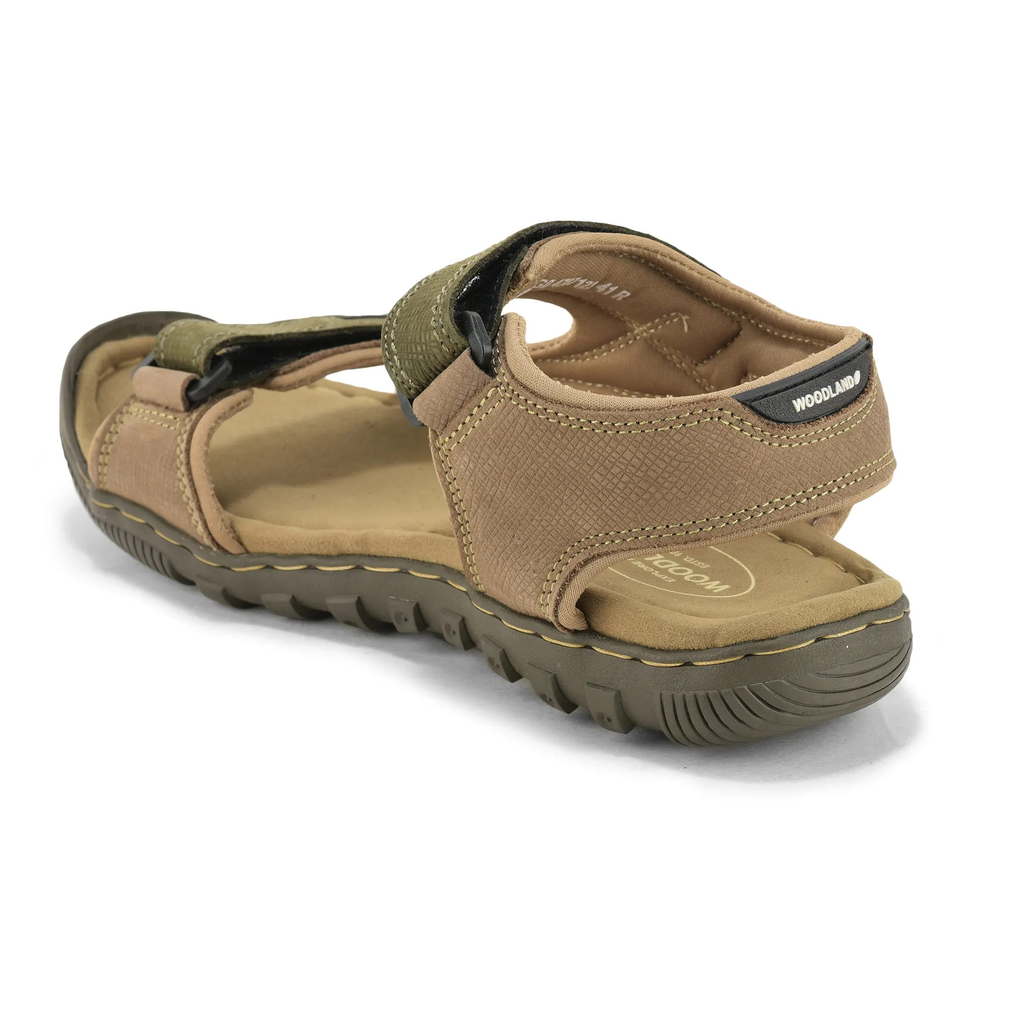 Camel Nubuk Sandals For Men - Thumbnail 9