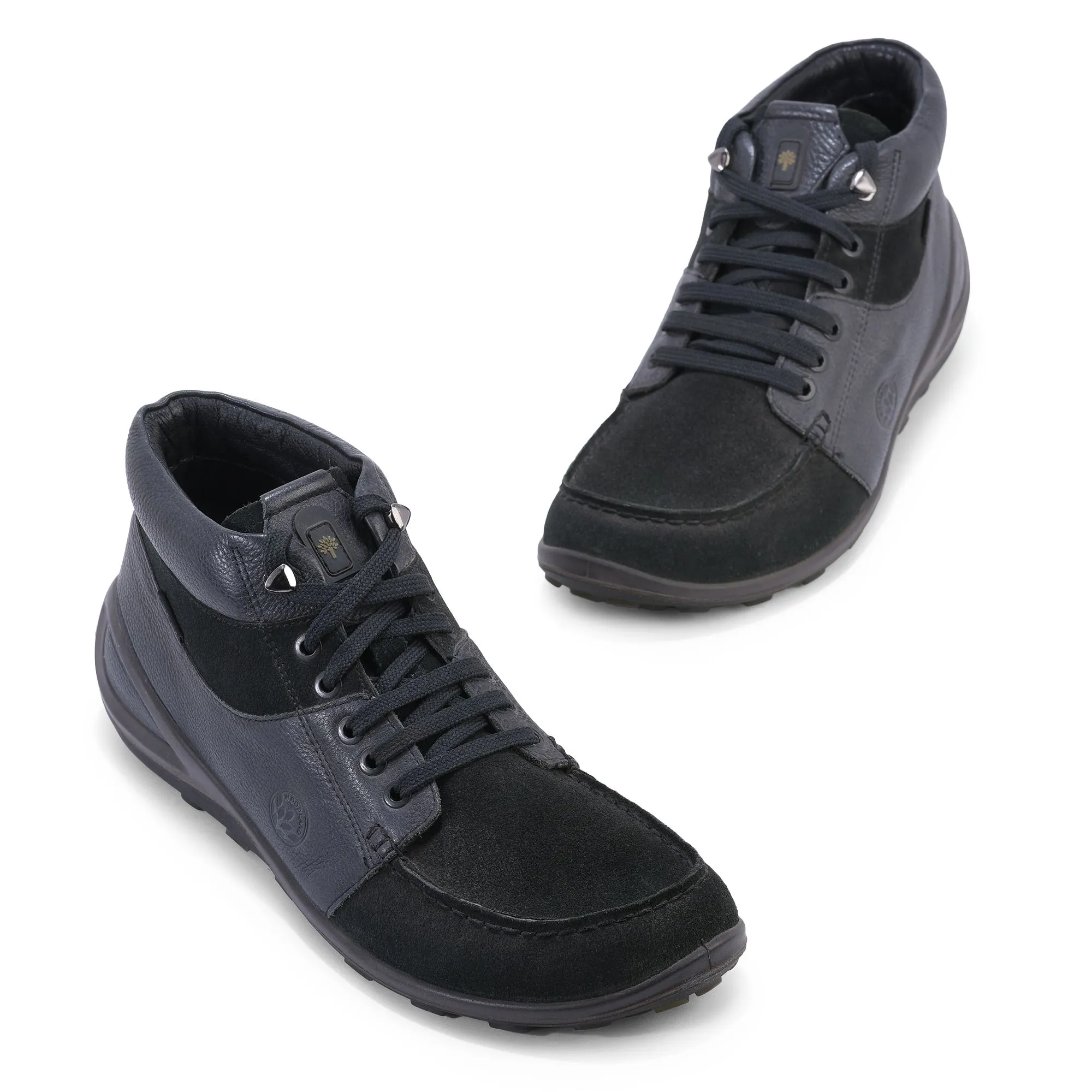 Black casual shoe for men - Thumbnail 2
