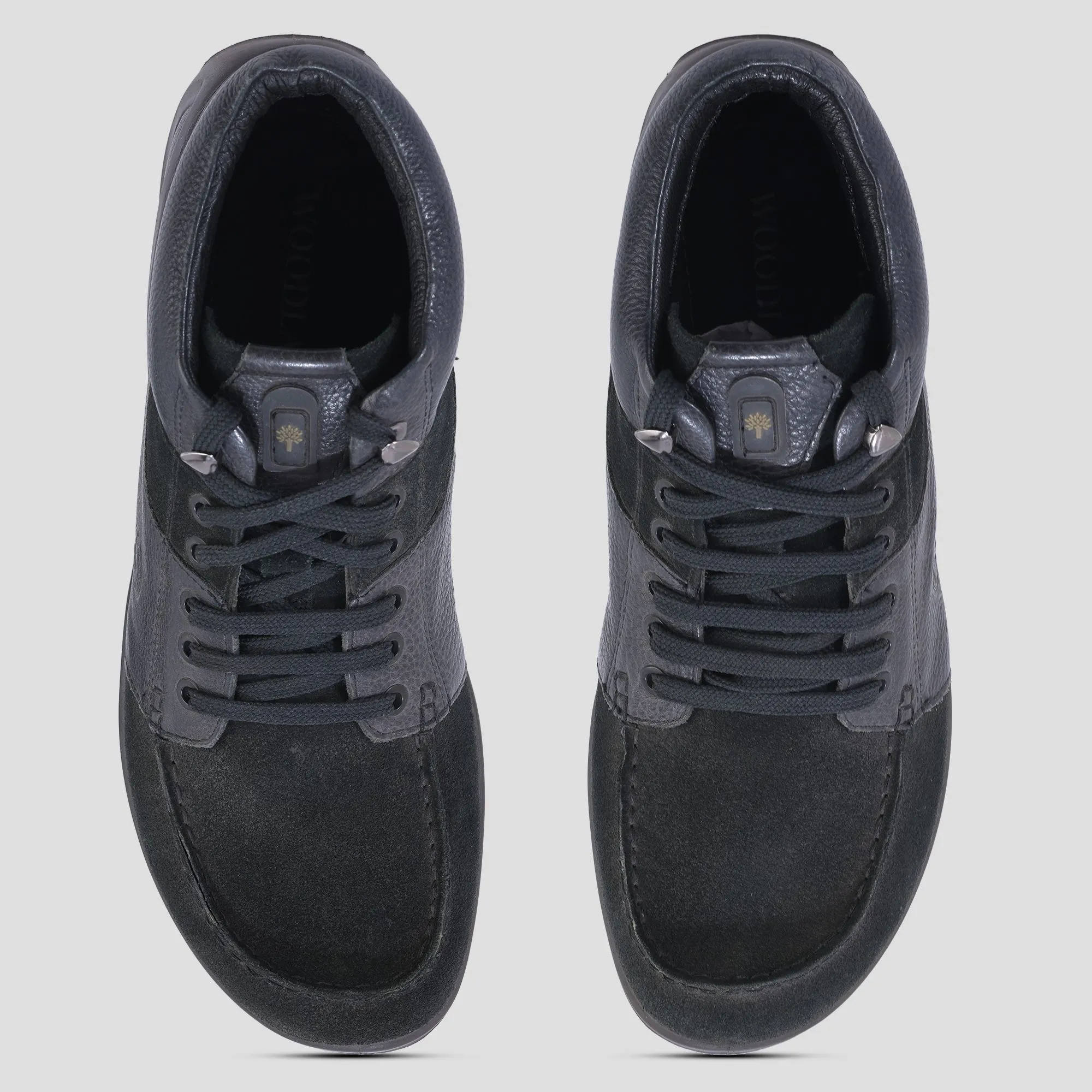 Black casual shoe for men - Thumbnail 3