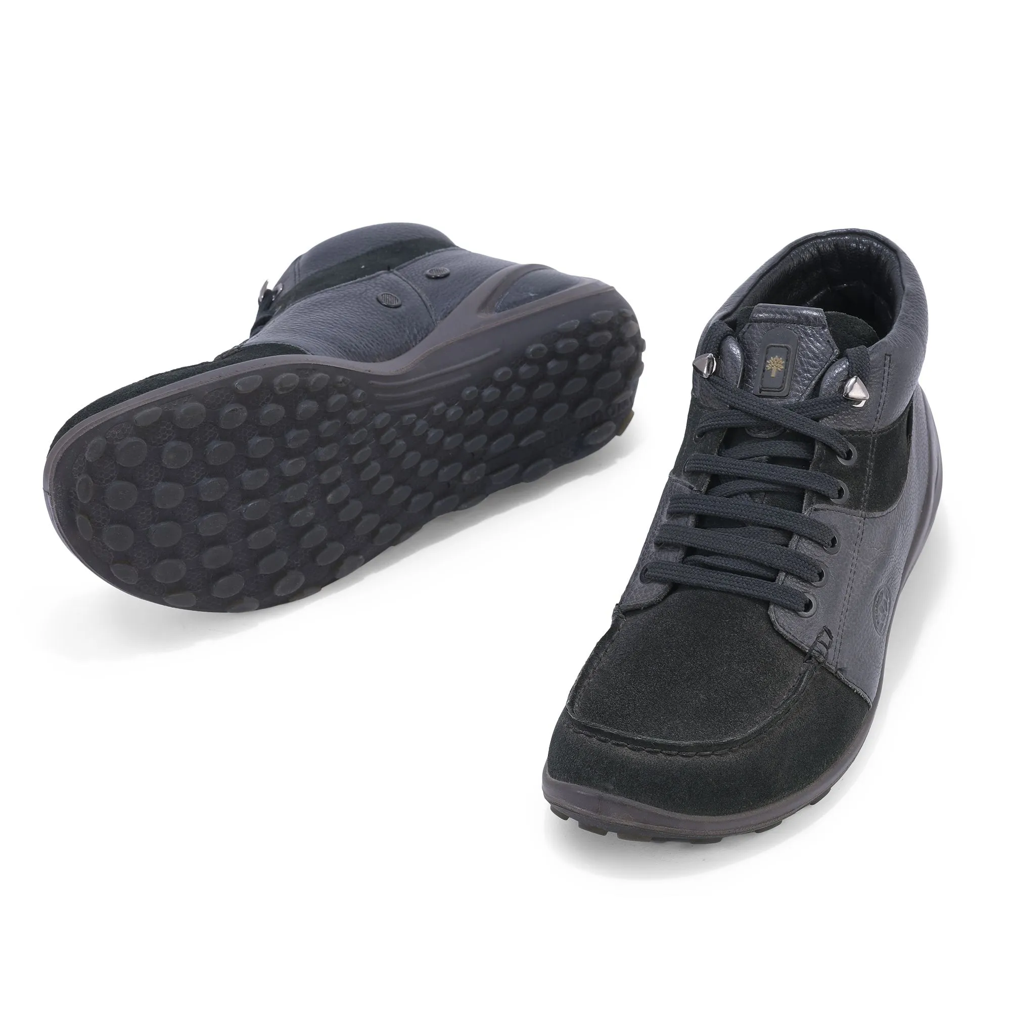 Black casual shoe for men - Thumbnail 4