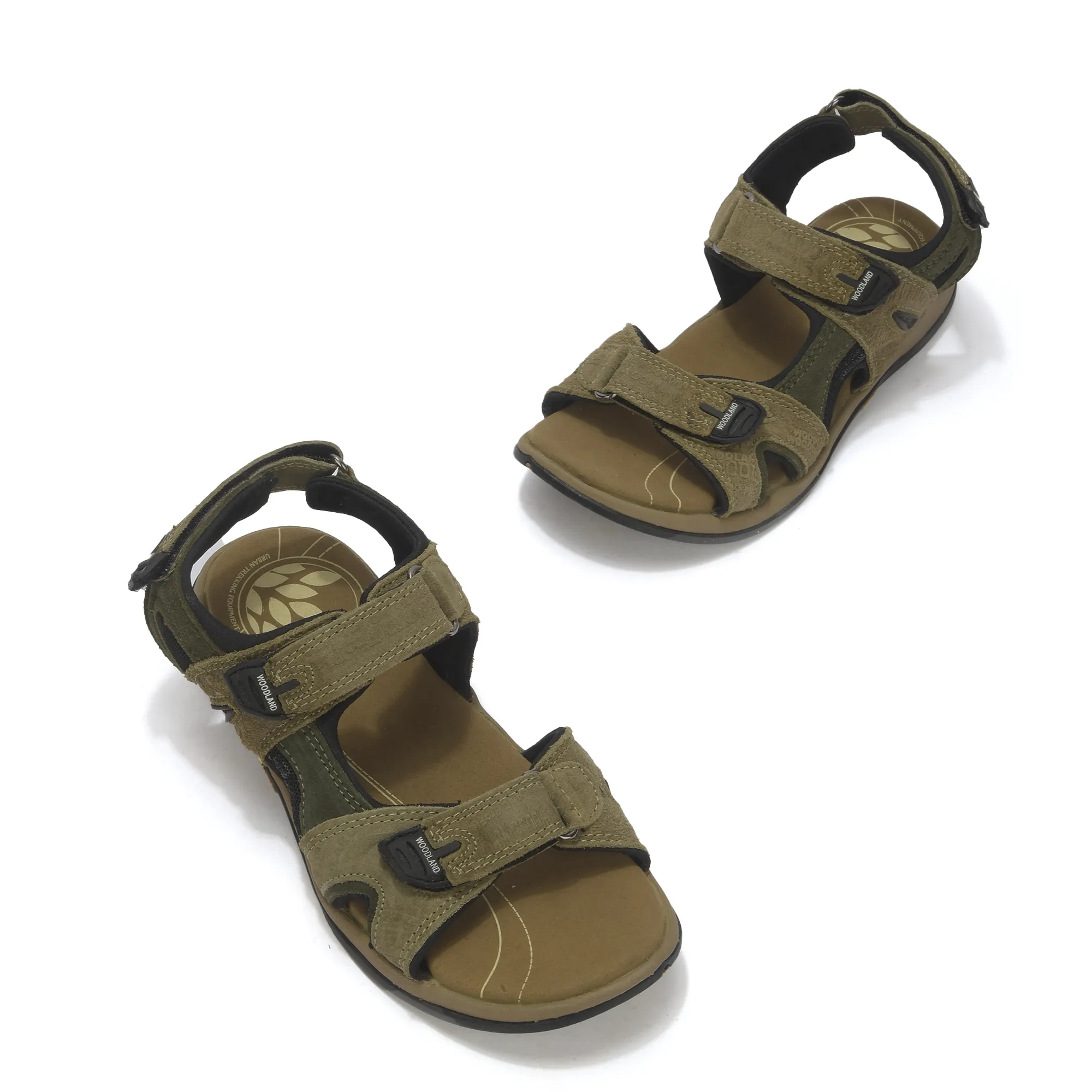 Khaki floater Sandals  for Men - Thumbnail 4