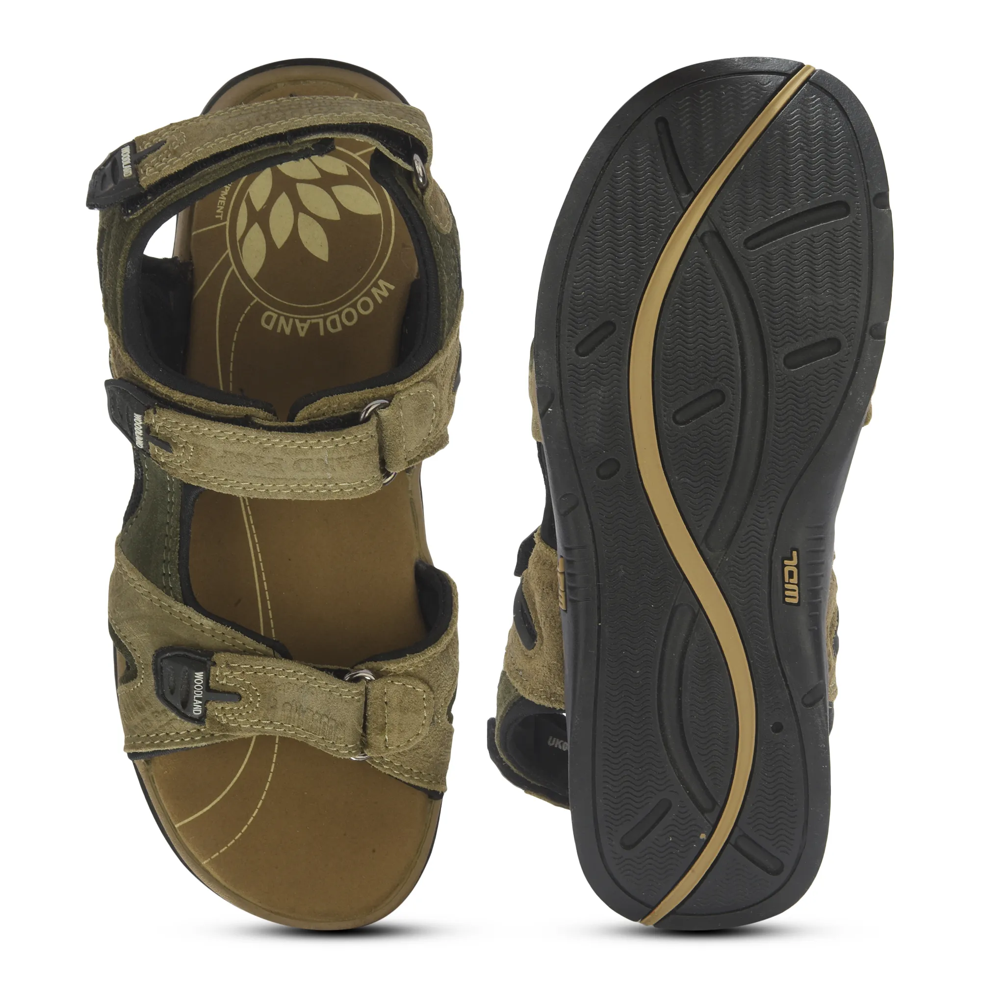 Khaki floater Sandals  for Men - Thumbnail 9