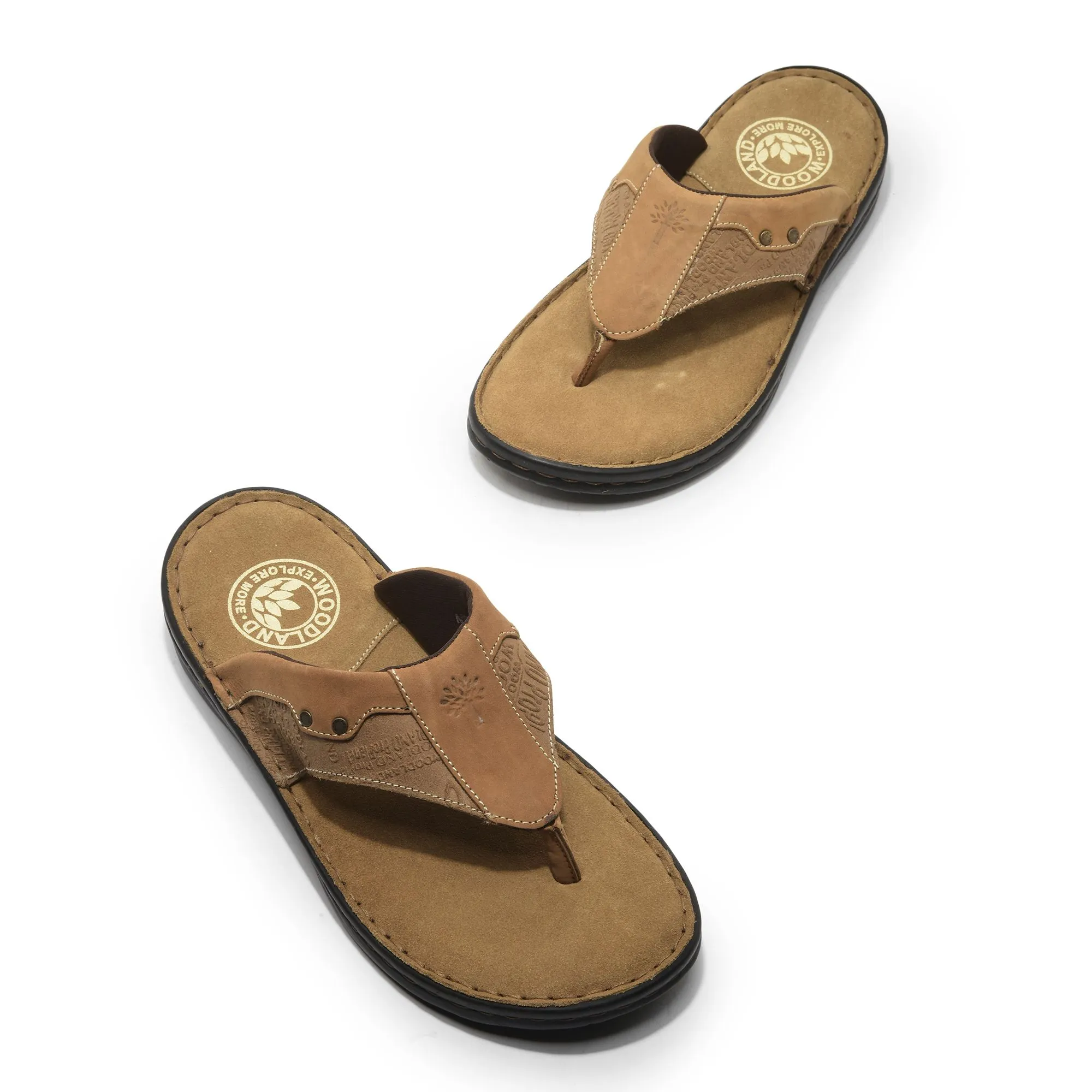 Khaki sandal for men - Thumbnail 2