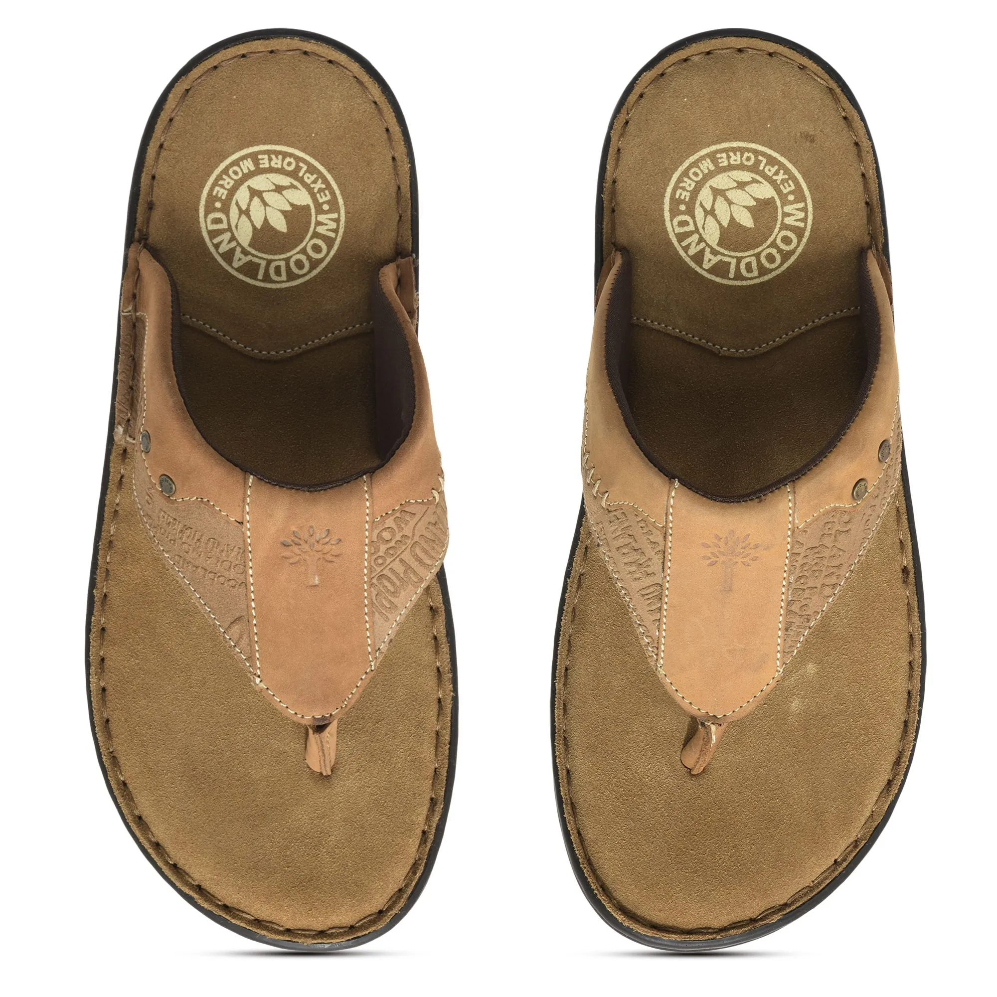 Khaki sandal for men - Thumbnail 3