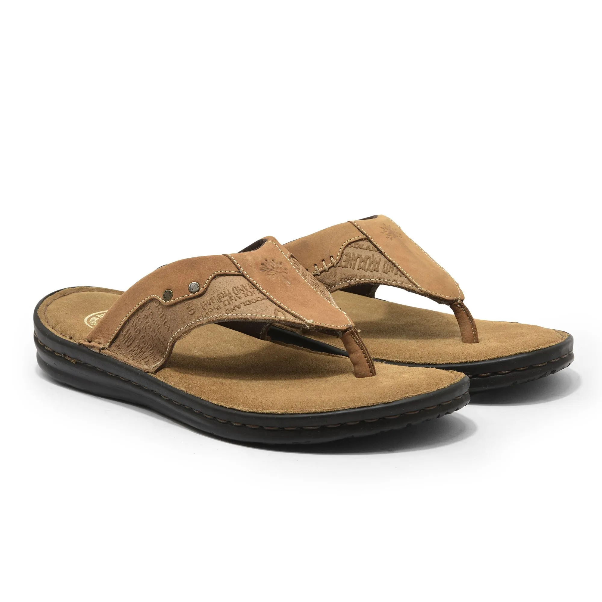 Khaki sandal for men - Thumbnail 6
