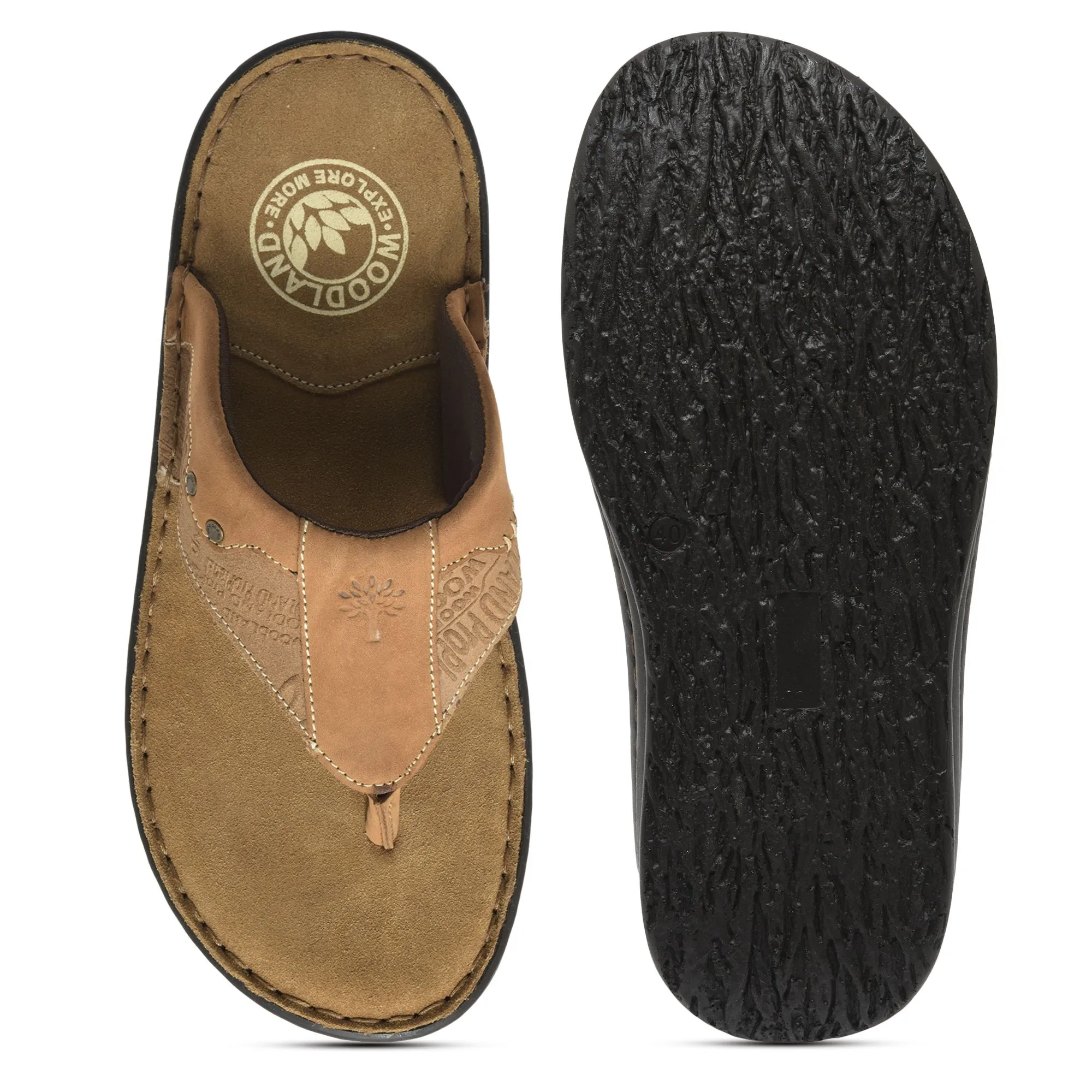 Khaki sandal for men - Thumbnail 7