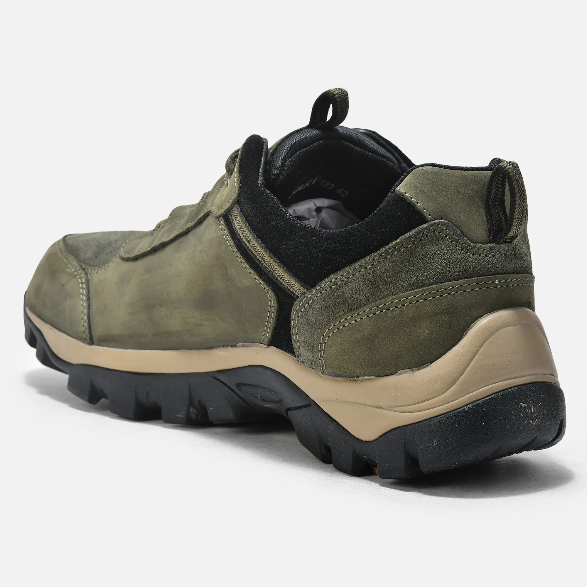 Woodland Olive Green Mens Casual Lace Up Shoes - Thumbnail 5