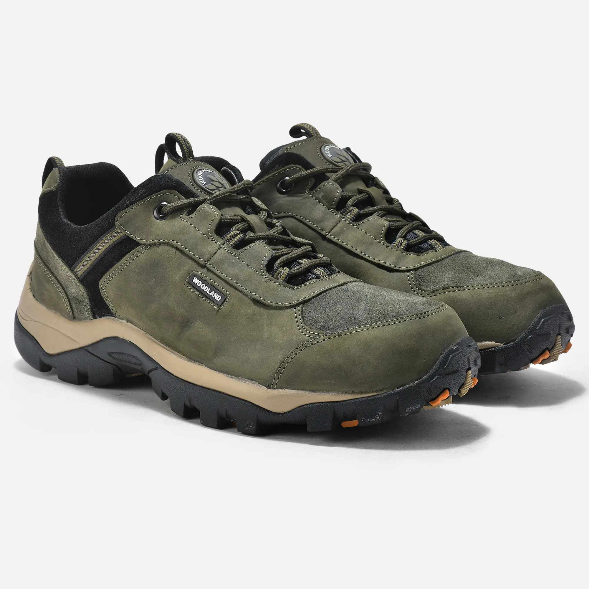 Woodland Olive Green Mens Casual Lace Up Shoes - Thumbnail 6