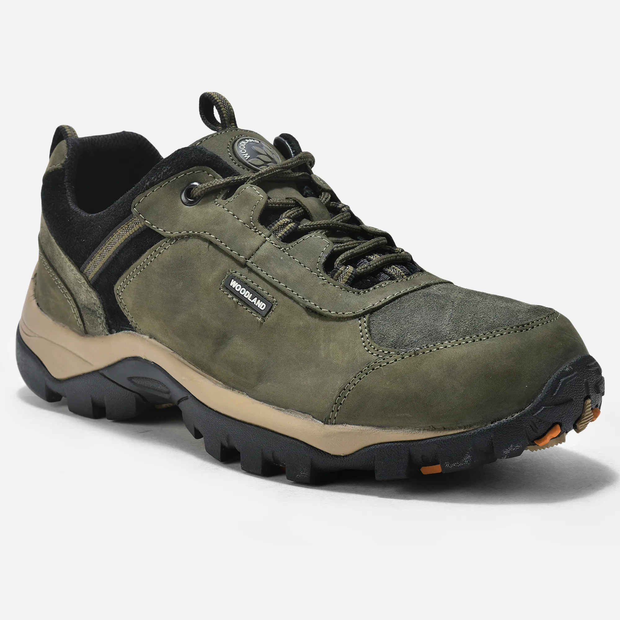 Woodland Olive Green Mens Casual Lace Up Shoes - Thumbnail 7