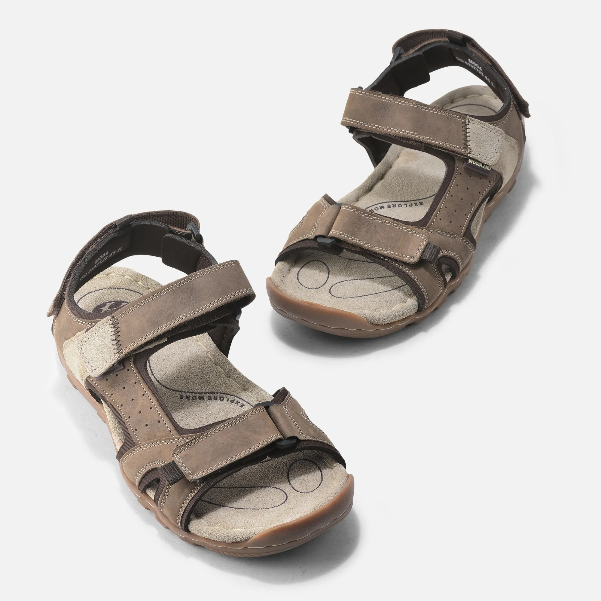 Dubai Khaki Nubuck Men’s Sandals by Woodland

 - Thumbnail 2