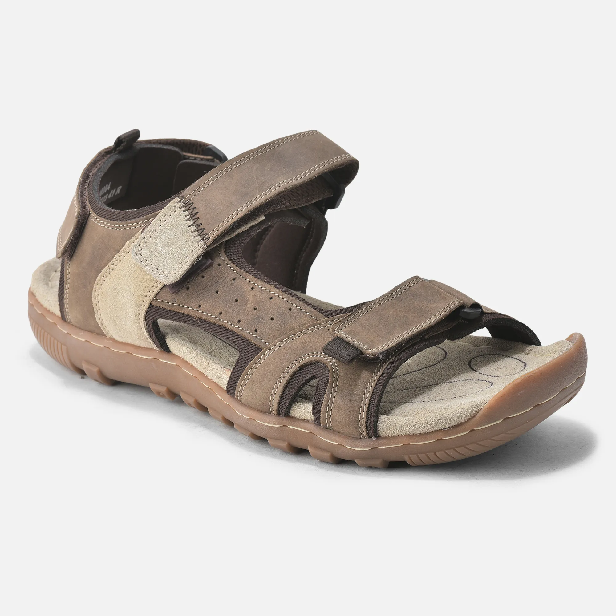 Dubai Khaki Nubuck Men’s Sandals by Woodland

 - Thumbnail 7