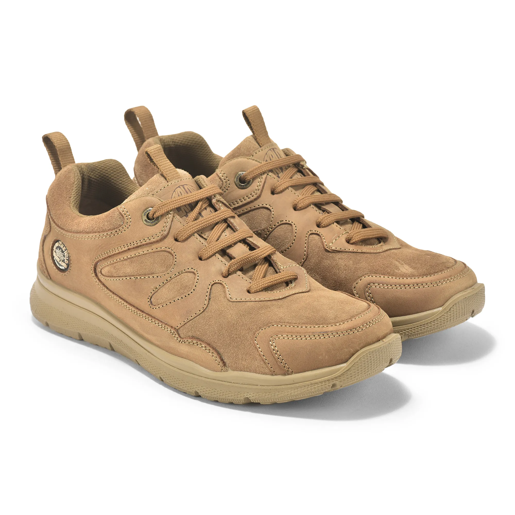Camel Nubuck Men Casual Lace Up Shoes - Thumbnail 6