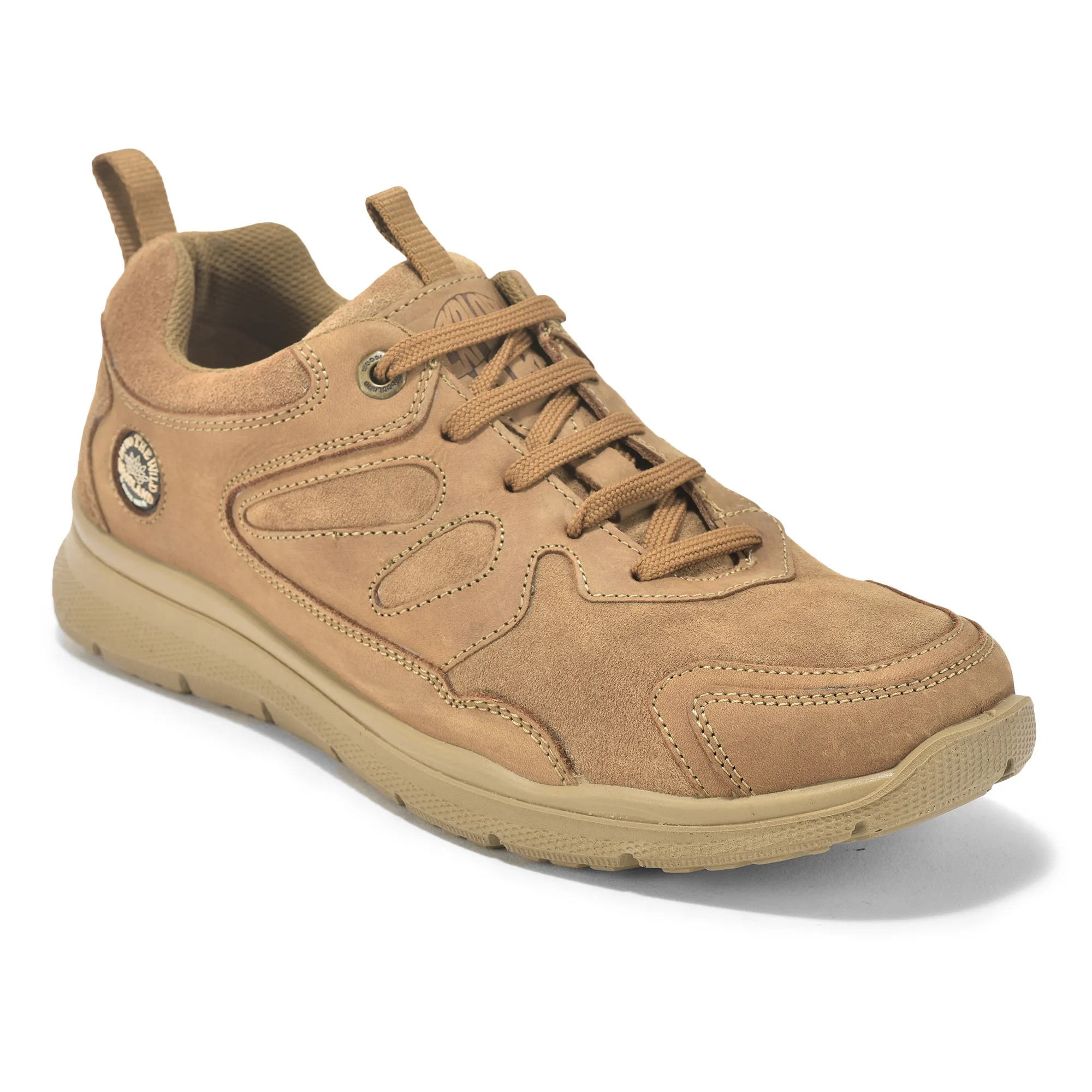Camel Nubuck Men Casual Lace Up Shoes - Thumbnail 9