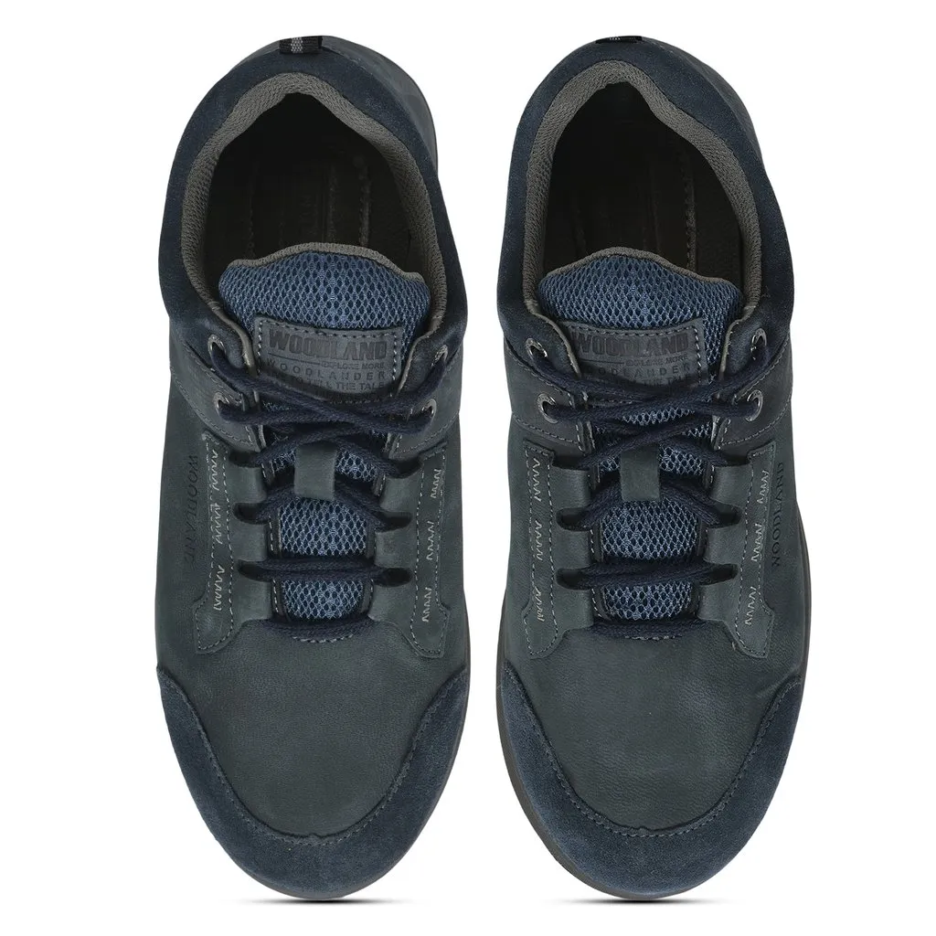 Navy casual shoes for men - Thumbnail 3