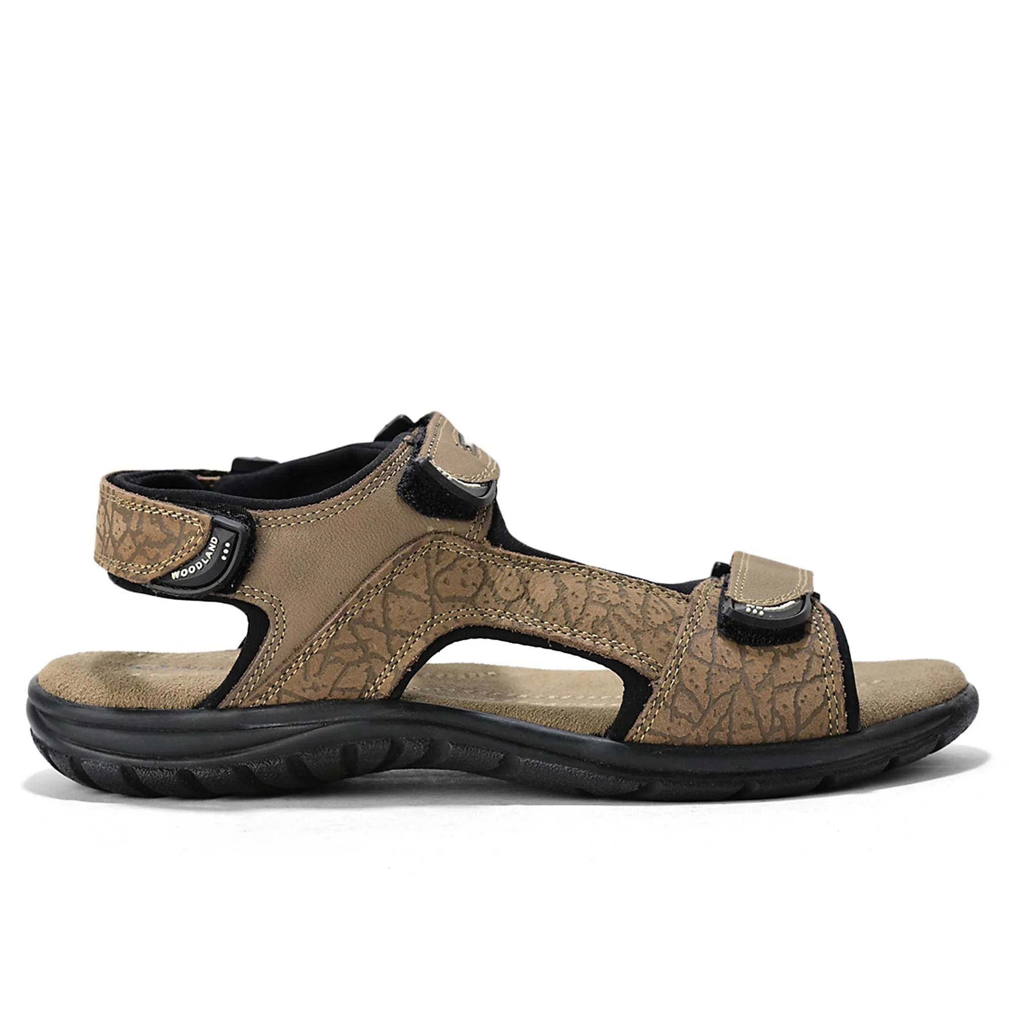 DKhaki TerraTrace Nubuk Print Men Sandal 2