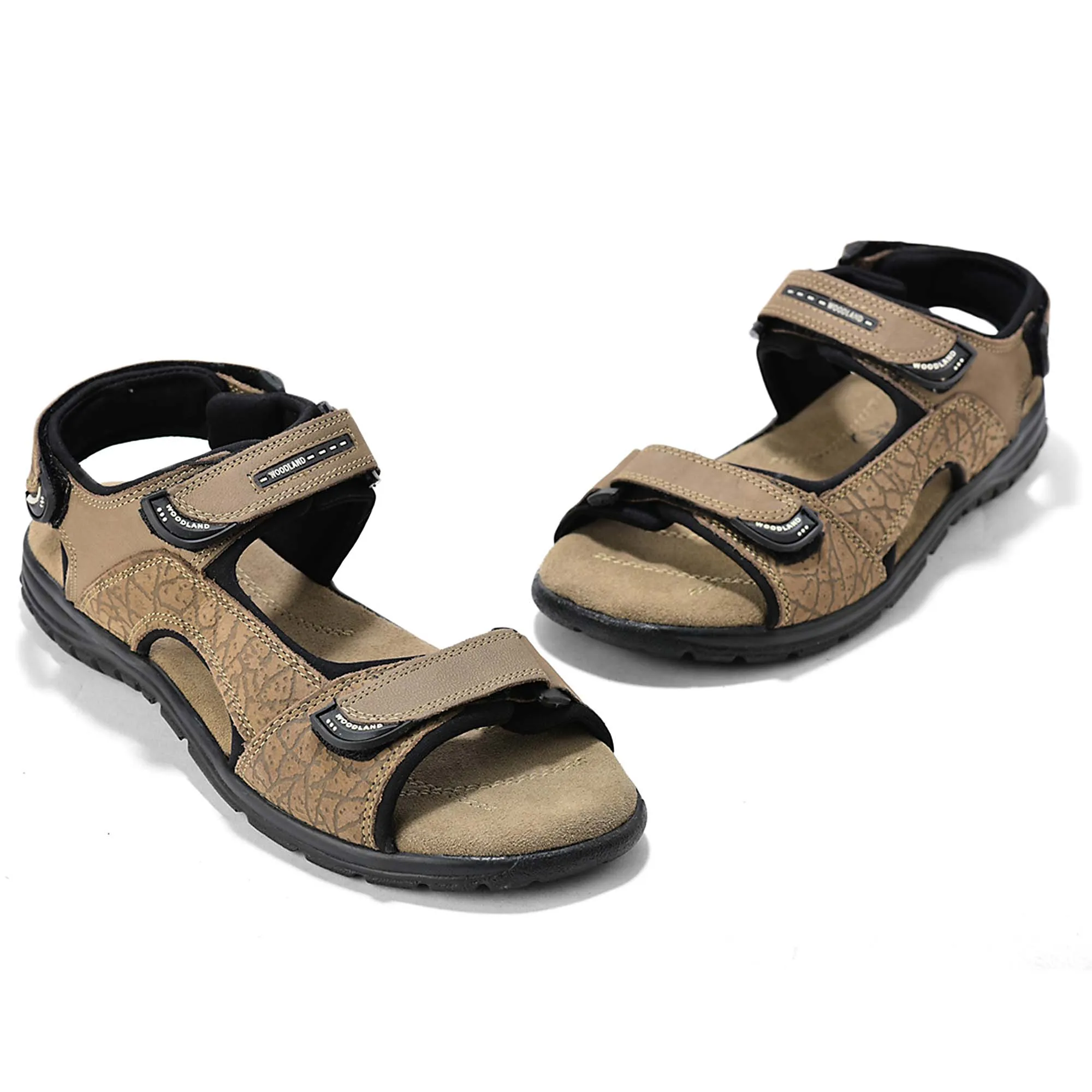 DKhaki TerraTrace Nubuk Print Men Sandal 3