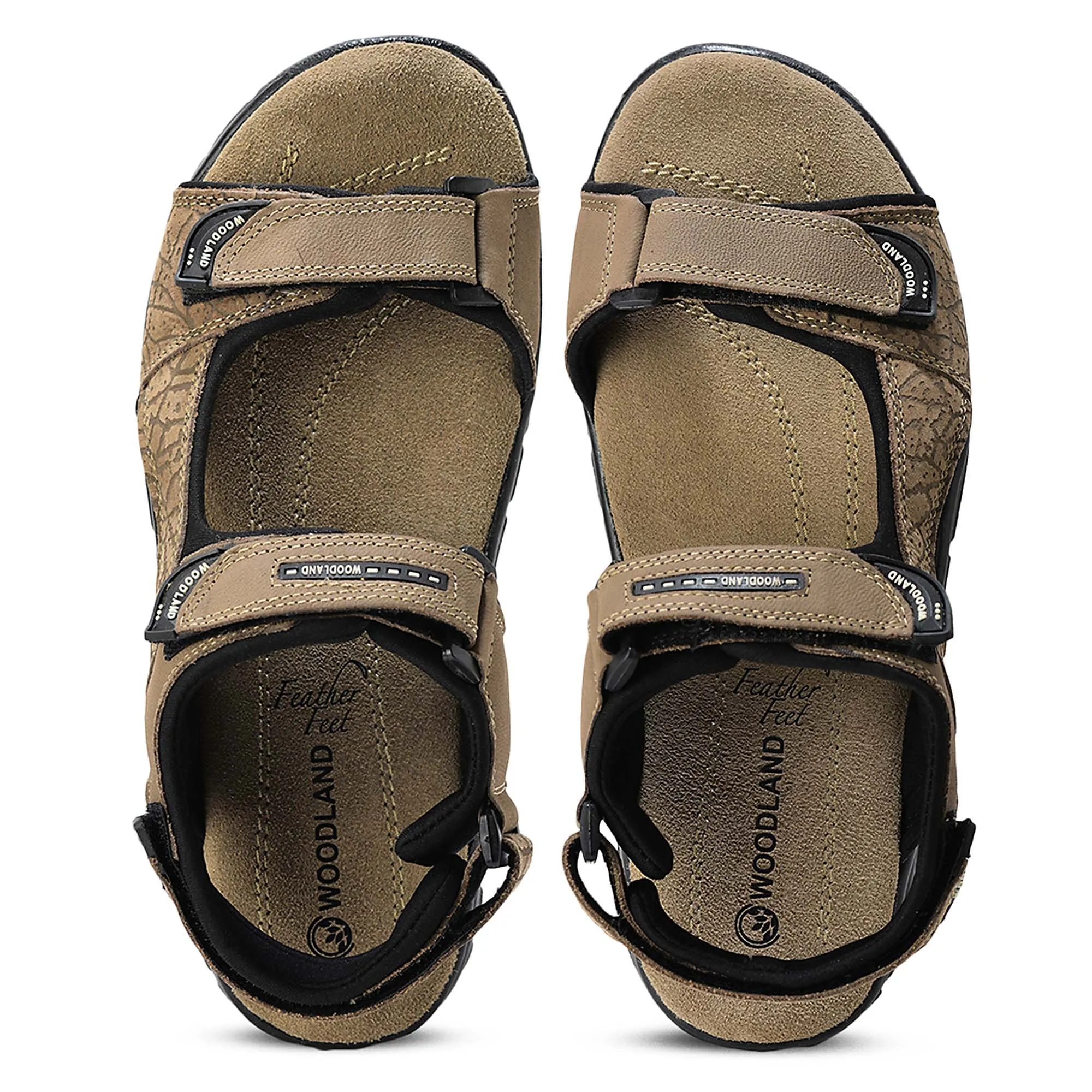 DKhaki TerraTrace Nubuk Print Men Sandal 5