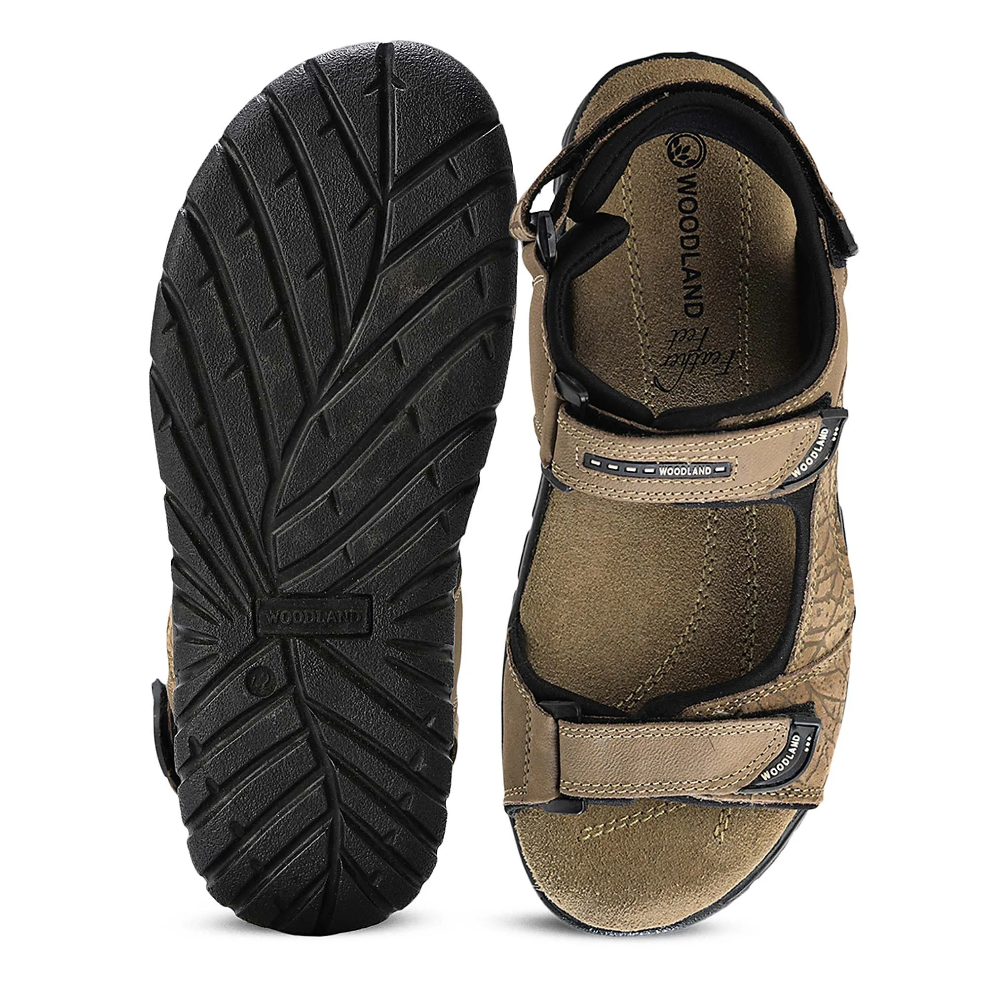 DKhaki TerraTrace Nubuk Print Men Sandal 9