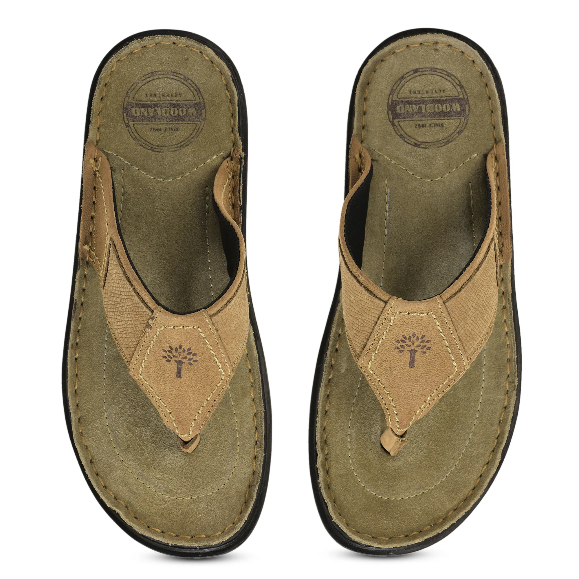 Woodland KHAKI casual slippers - Thumbnail 5