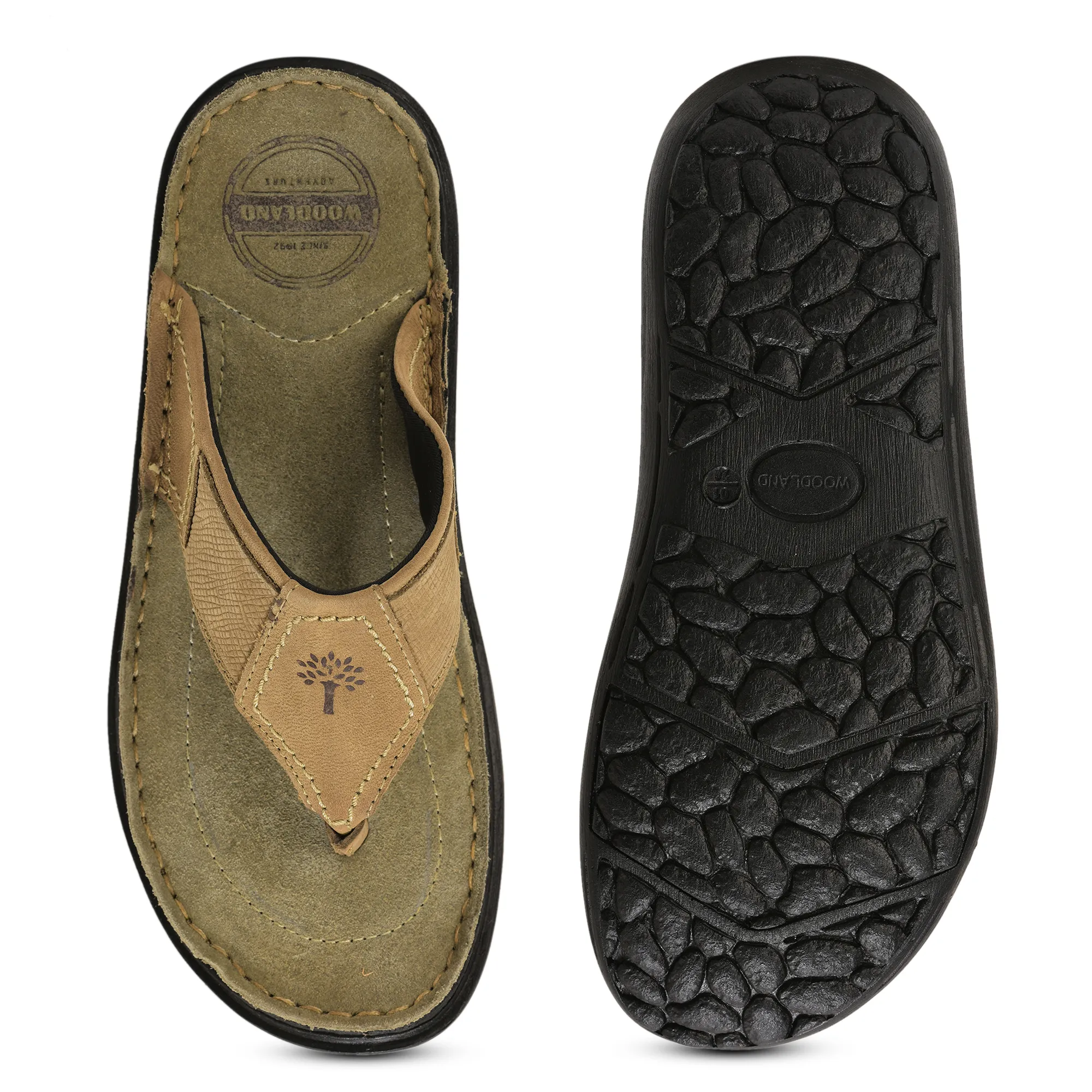 Woodland KHAKI casual slippers - Thumbnail 9