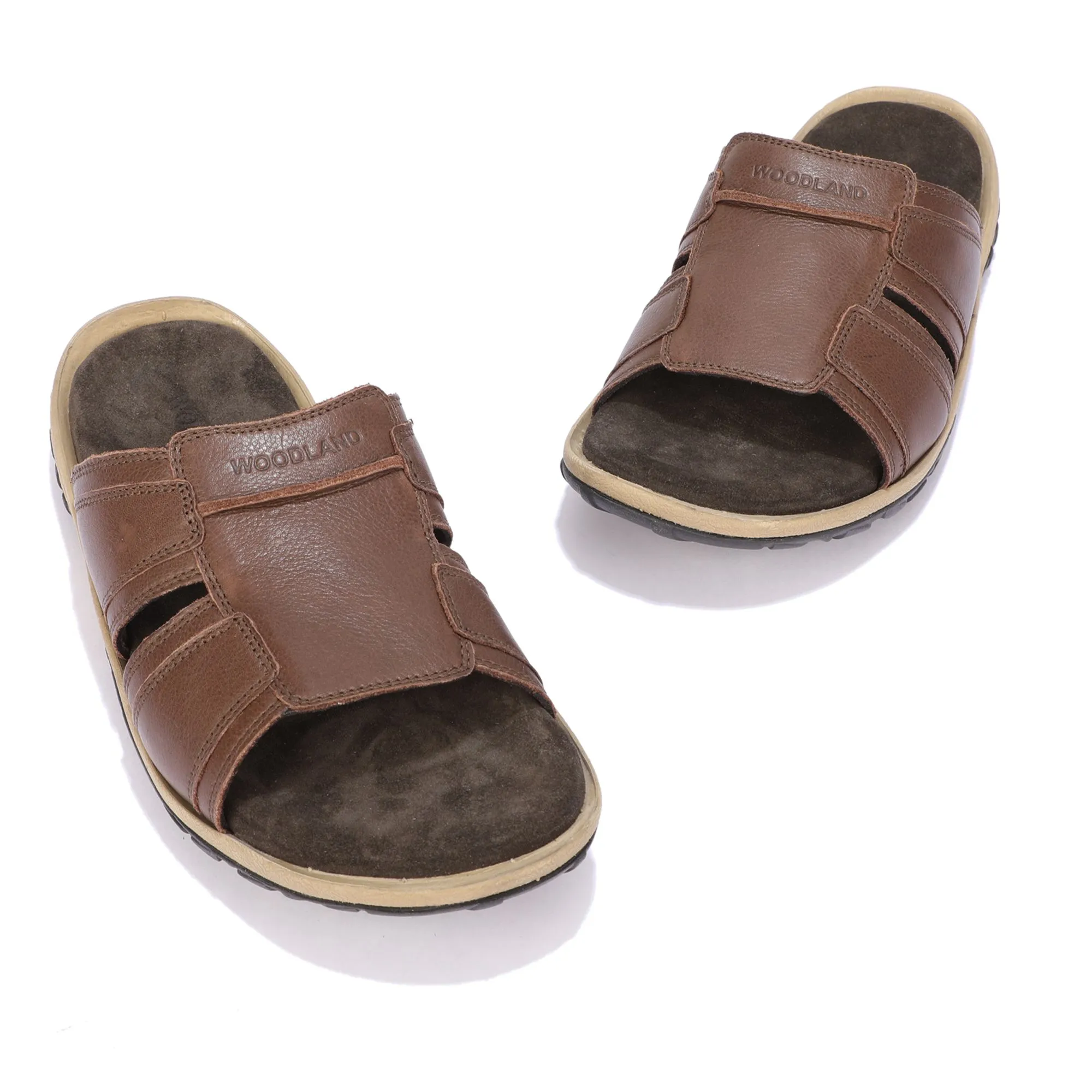 Woodland Dark Brown casual slippers - Thumbnail 2