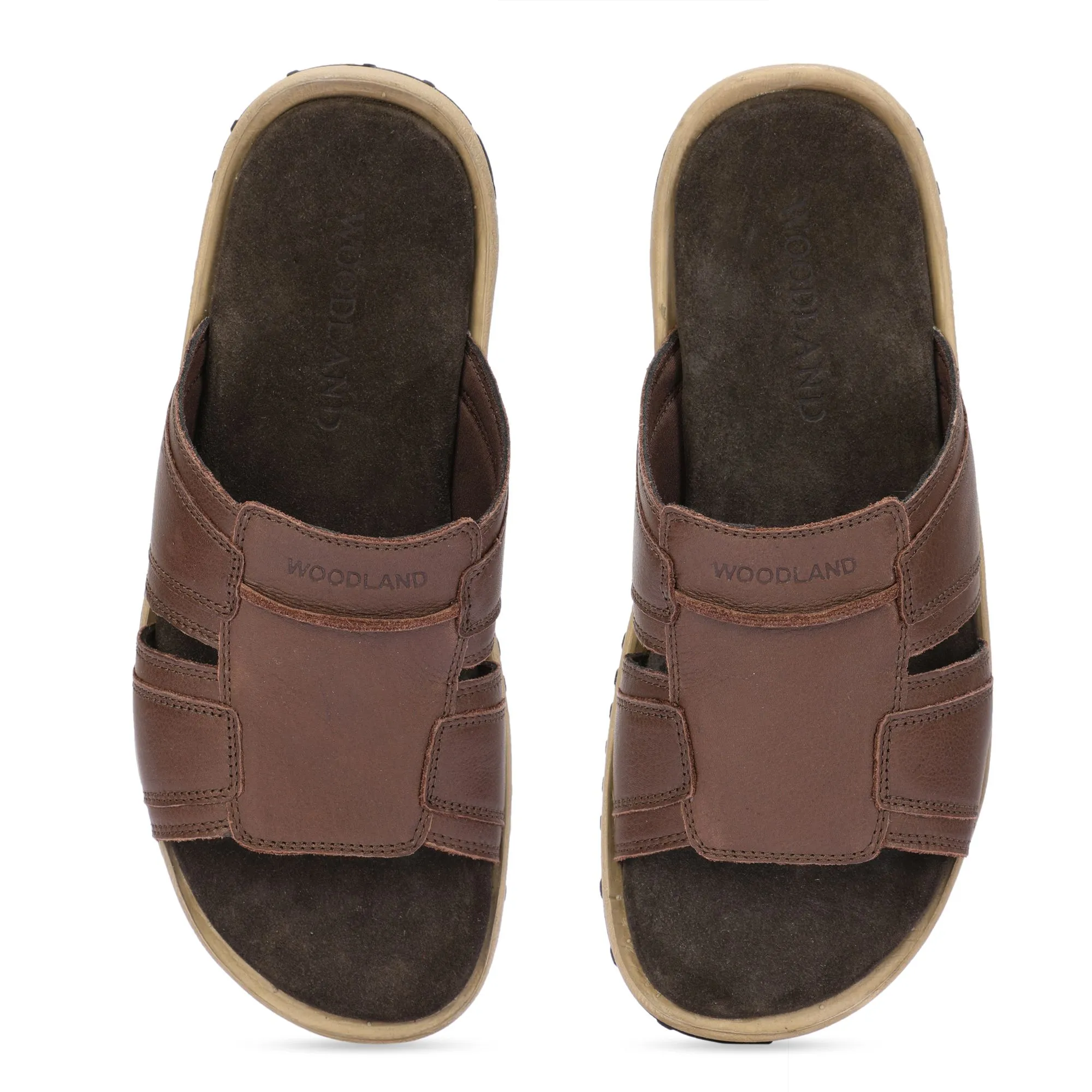 Woodland Dark Brown casual slippers - Thumbnail 3