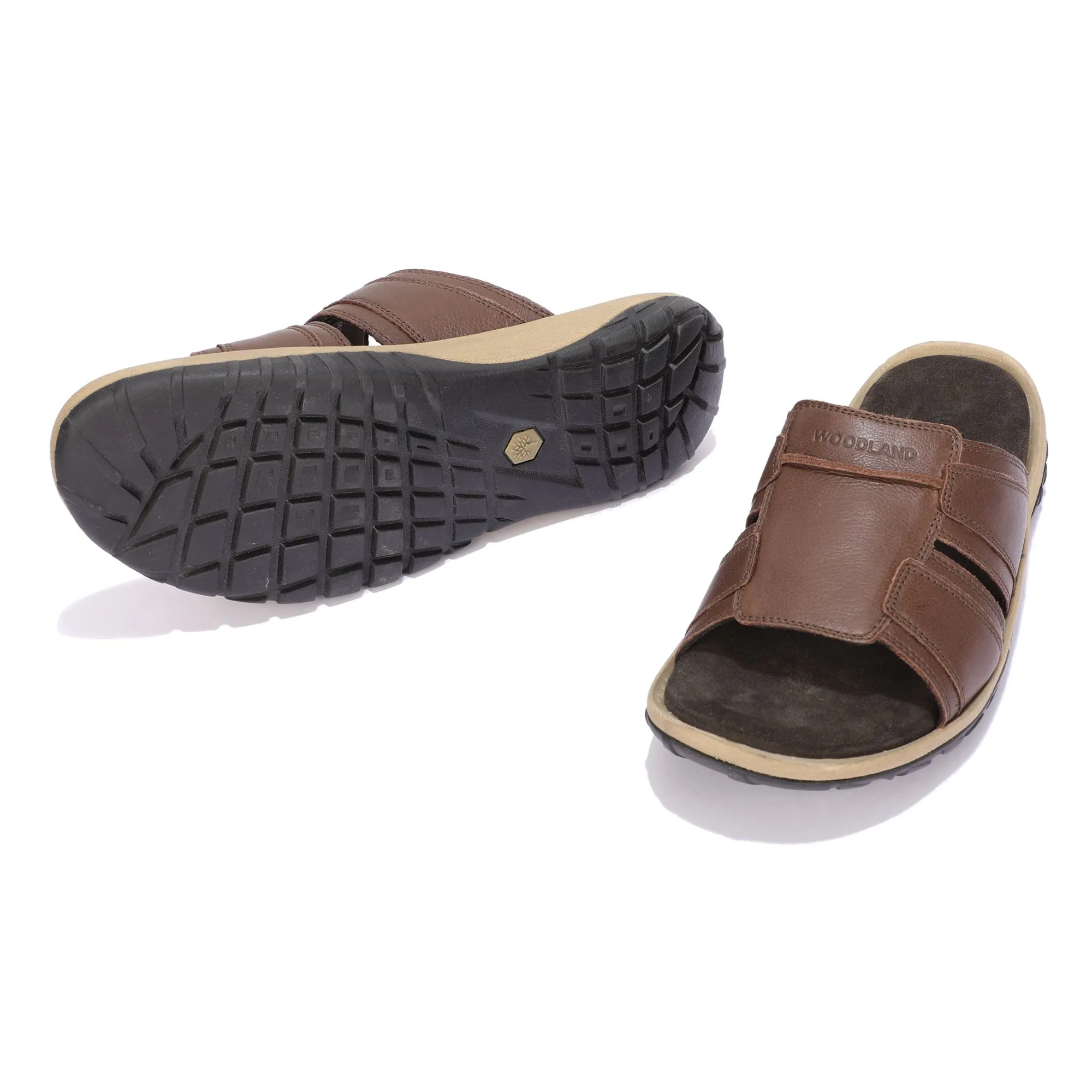 Woodland Dark Brown casual slippers - Thumbnail 4
