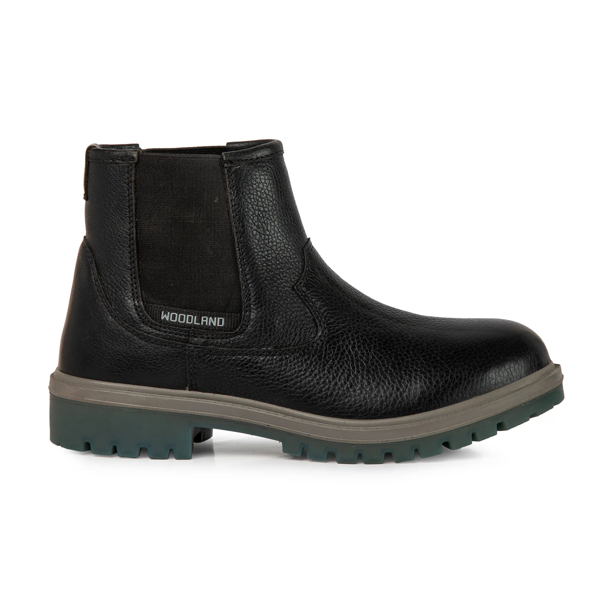 Woodland Black Mid-Ankle Chelsea Boots - Thumbnail 2