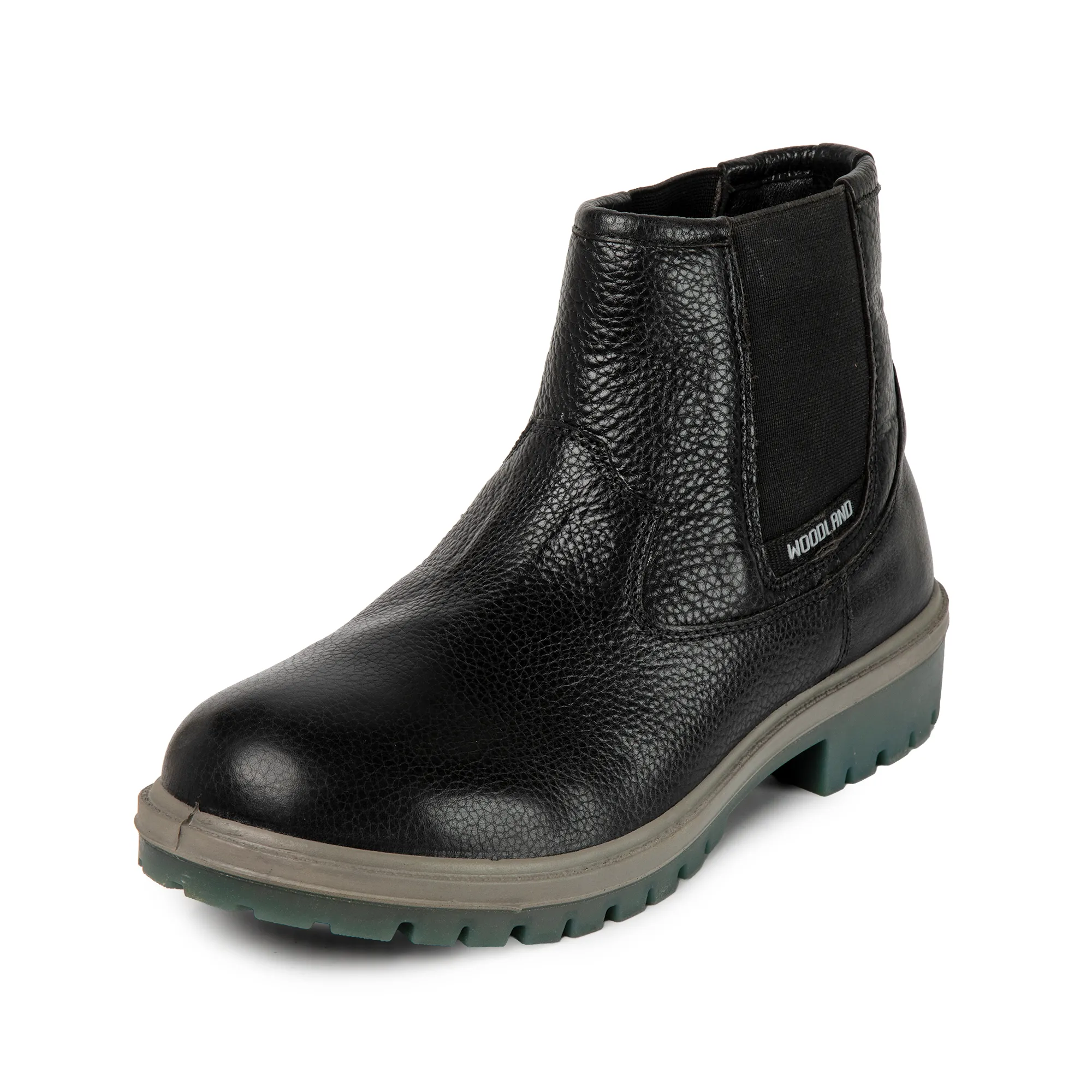 Woodland Black Mid-Ankle Chelsea Boots - Thumbnail 12