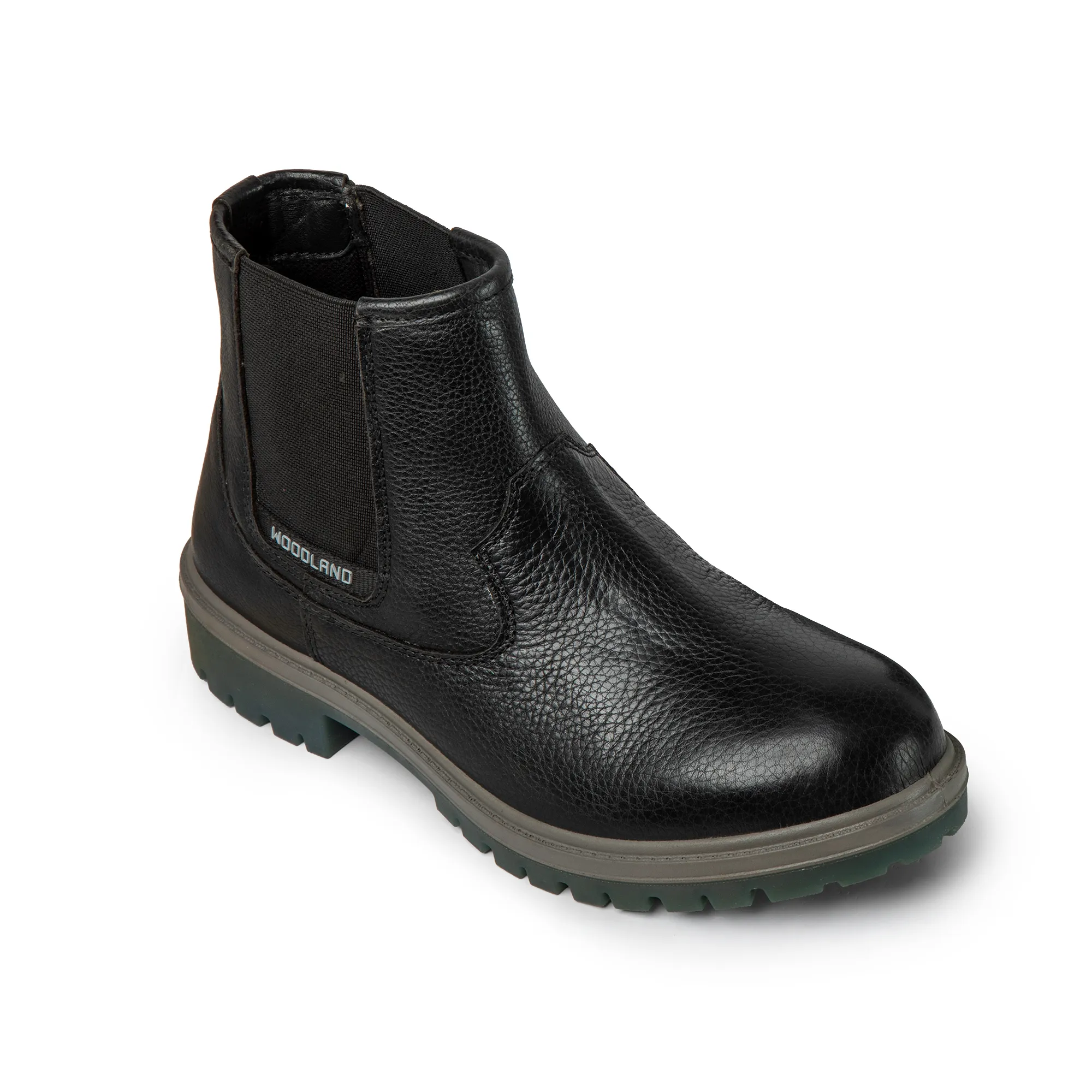 Woodland Black Mid-Ankle Chelsea Boots - Thumbnail 13