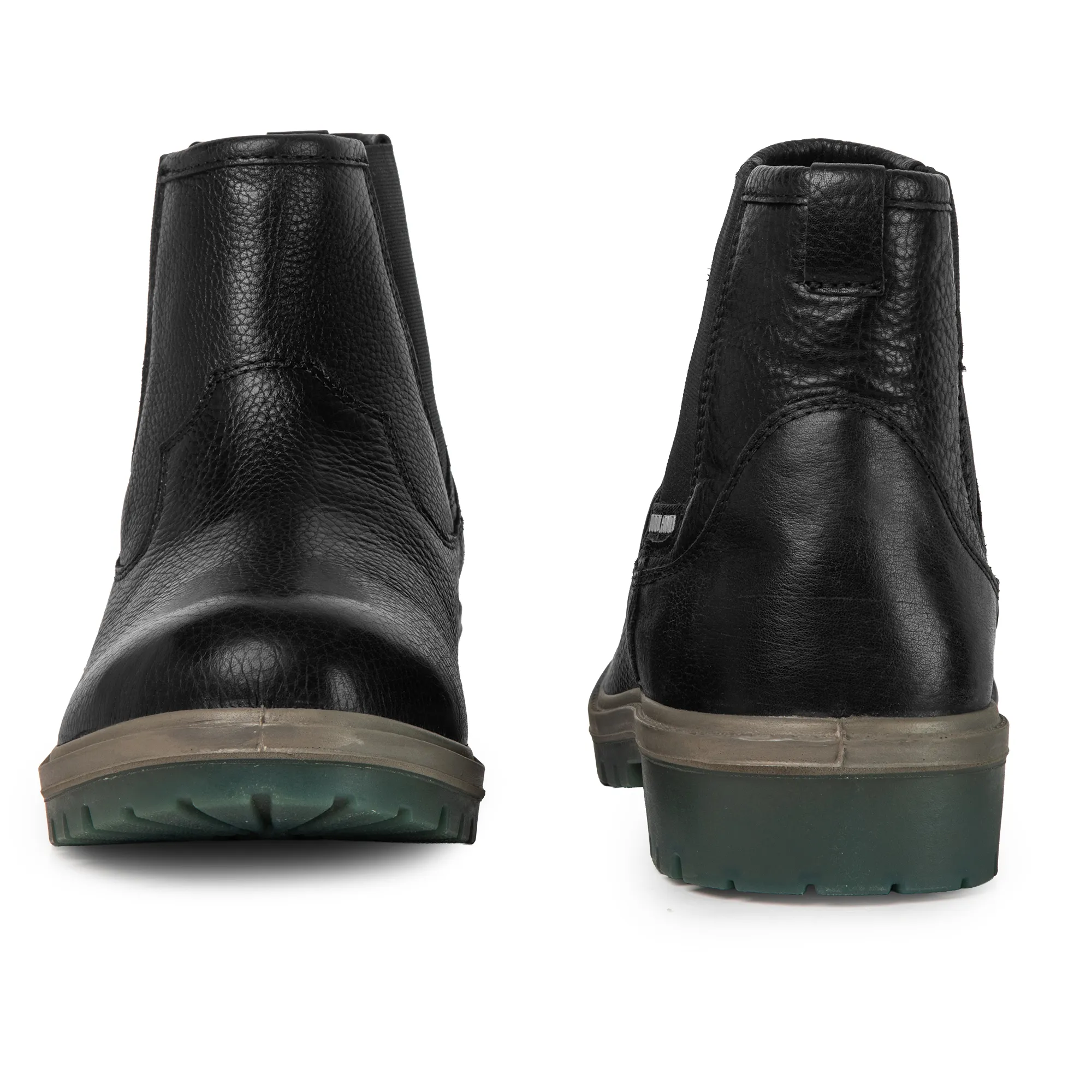 Woodland Black Mid-Ankle Chelsea Boots - Thumbnail 14