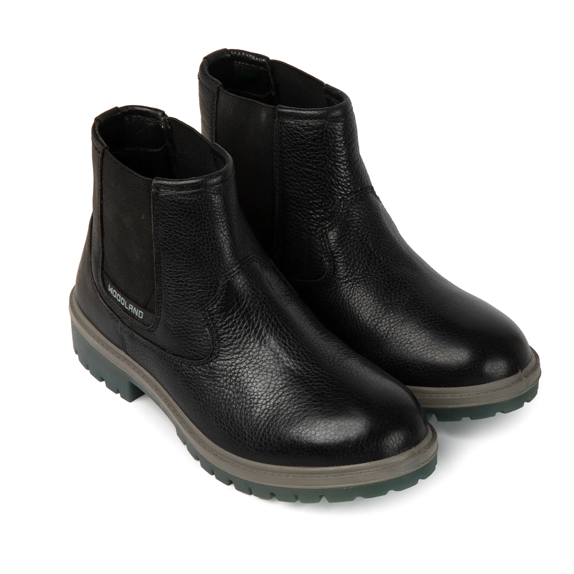 Woodland Black Mid-Ankle Chelsea Boots - Thumbnail 9