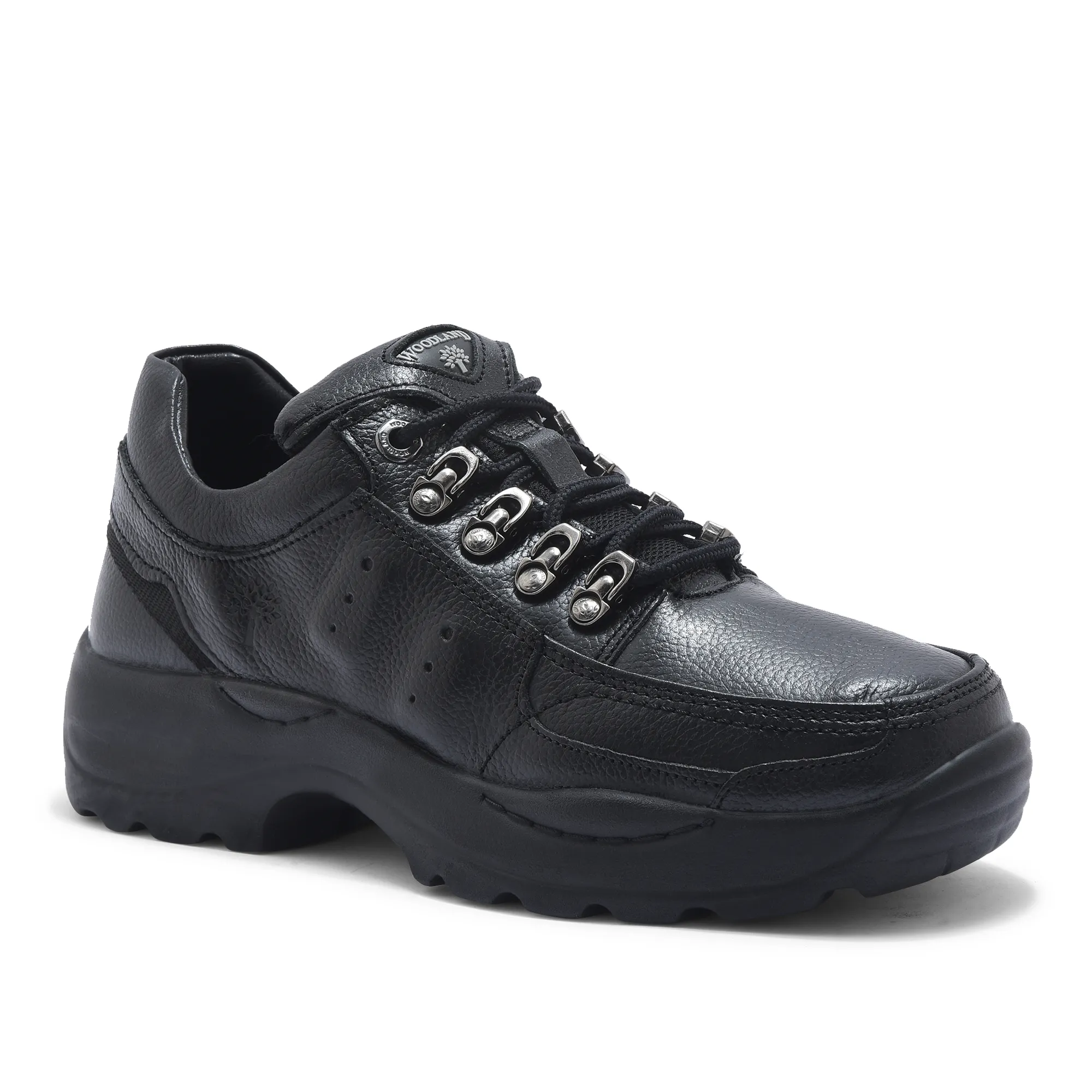 Men Black Softy Leather Casual Lace-Up Shoes - Thumbnail 3