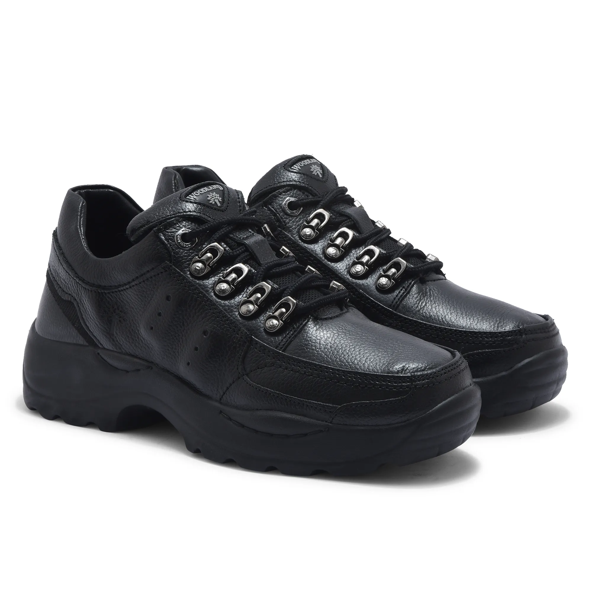 Men Black Softy Leather Casual Lace-Up Shoes - Thumbnail 7