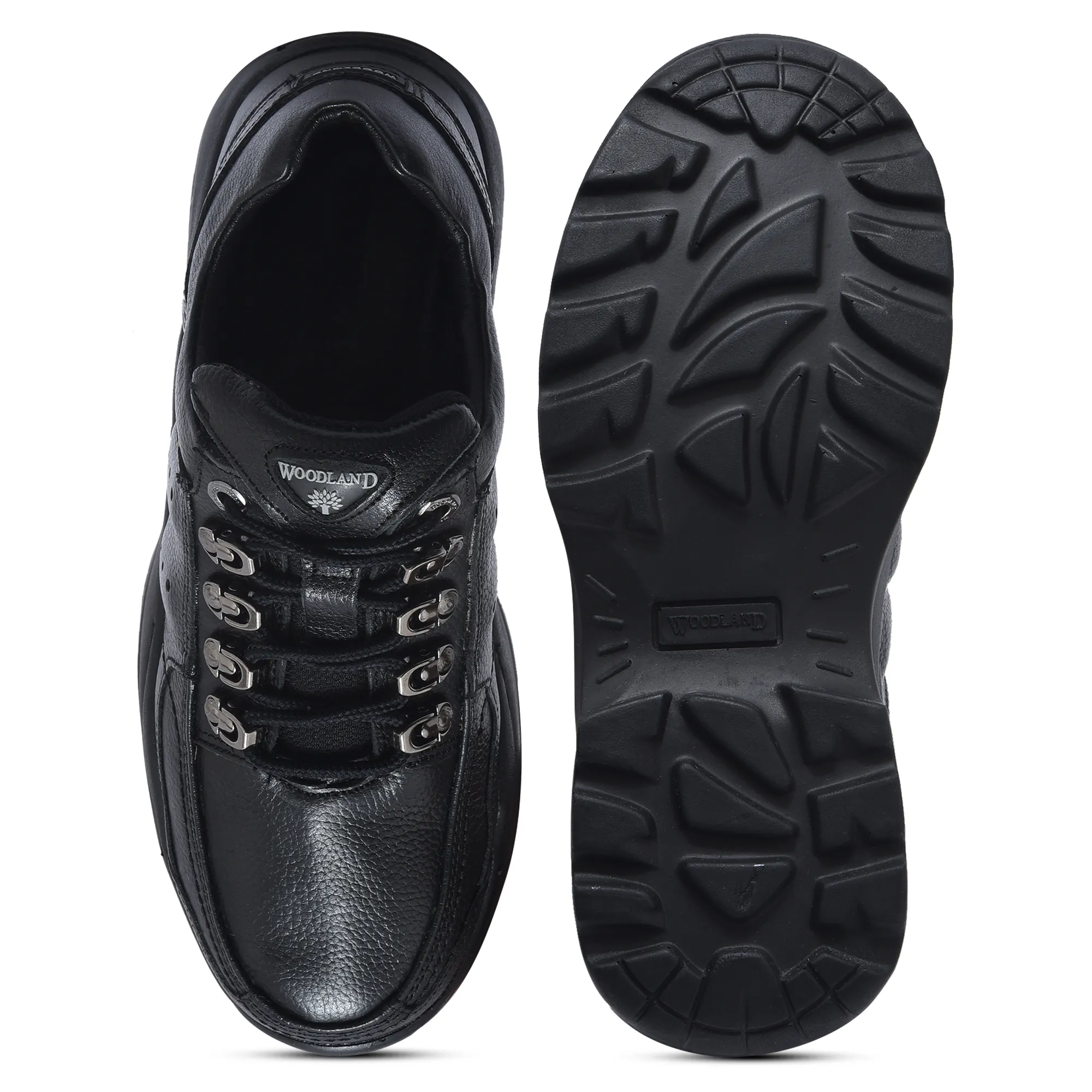 Men Black Softy Leather Casual Lace-Up Shoes - Thumbnail 8
