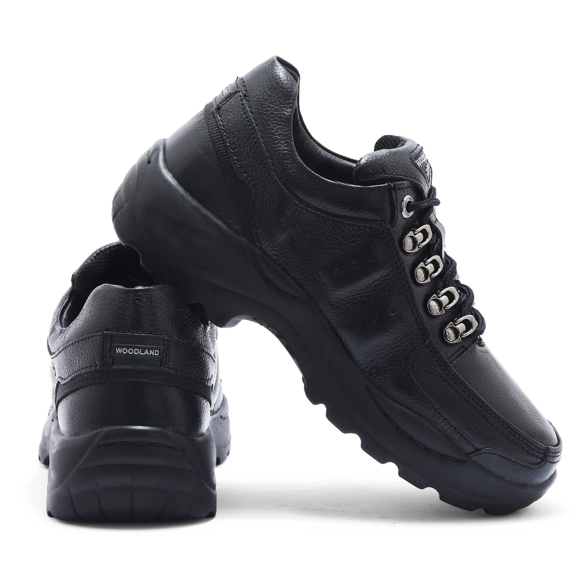 Men Black Softy Leather Casual Lace-Up Shoes - Thumbnail 10