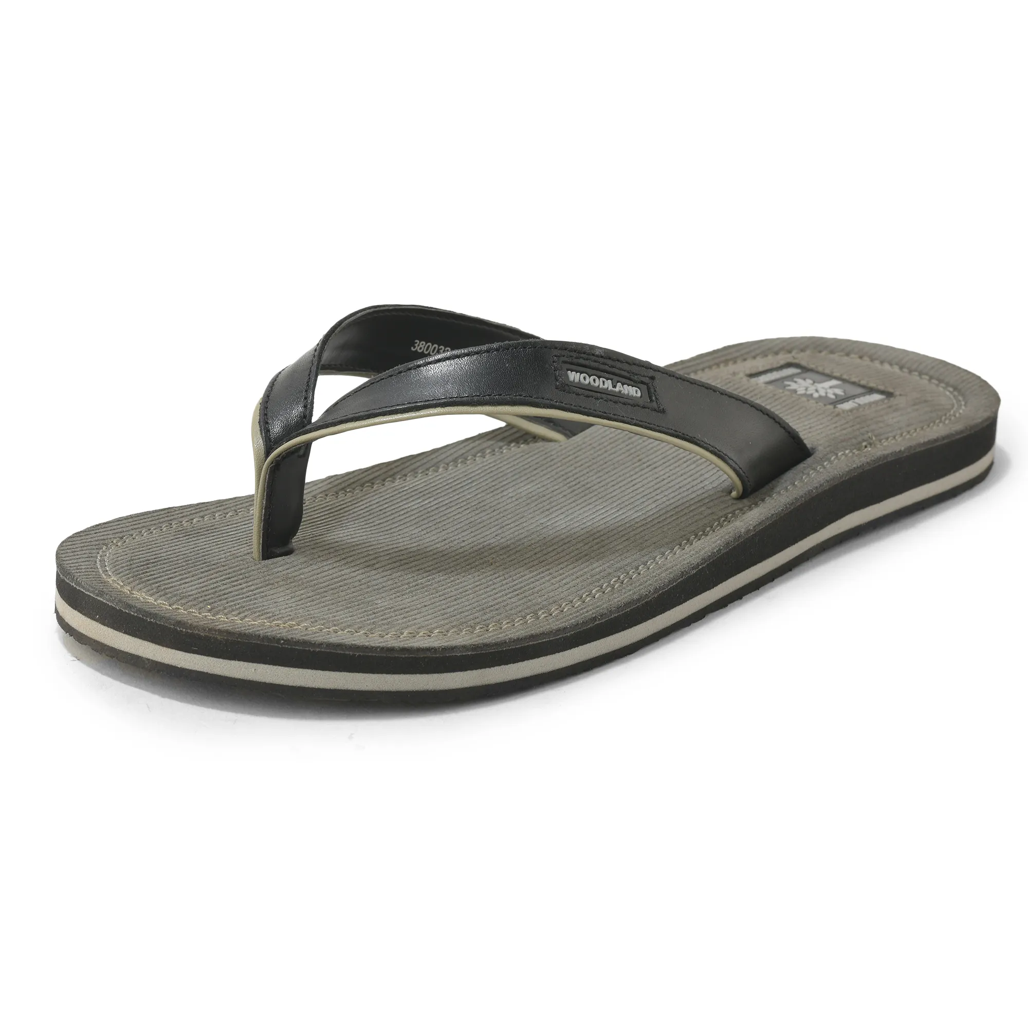 Woodland Modern Black Slippers For Men - Thumbnail 11