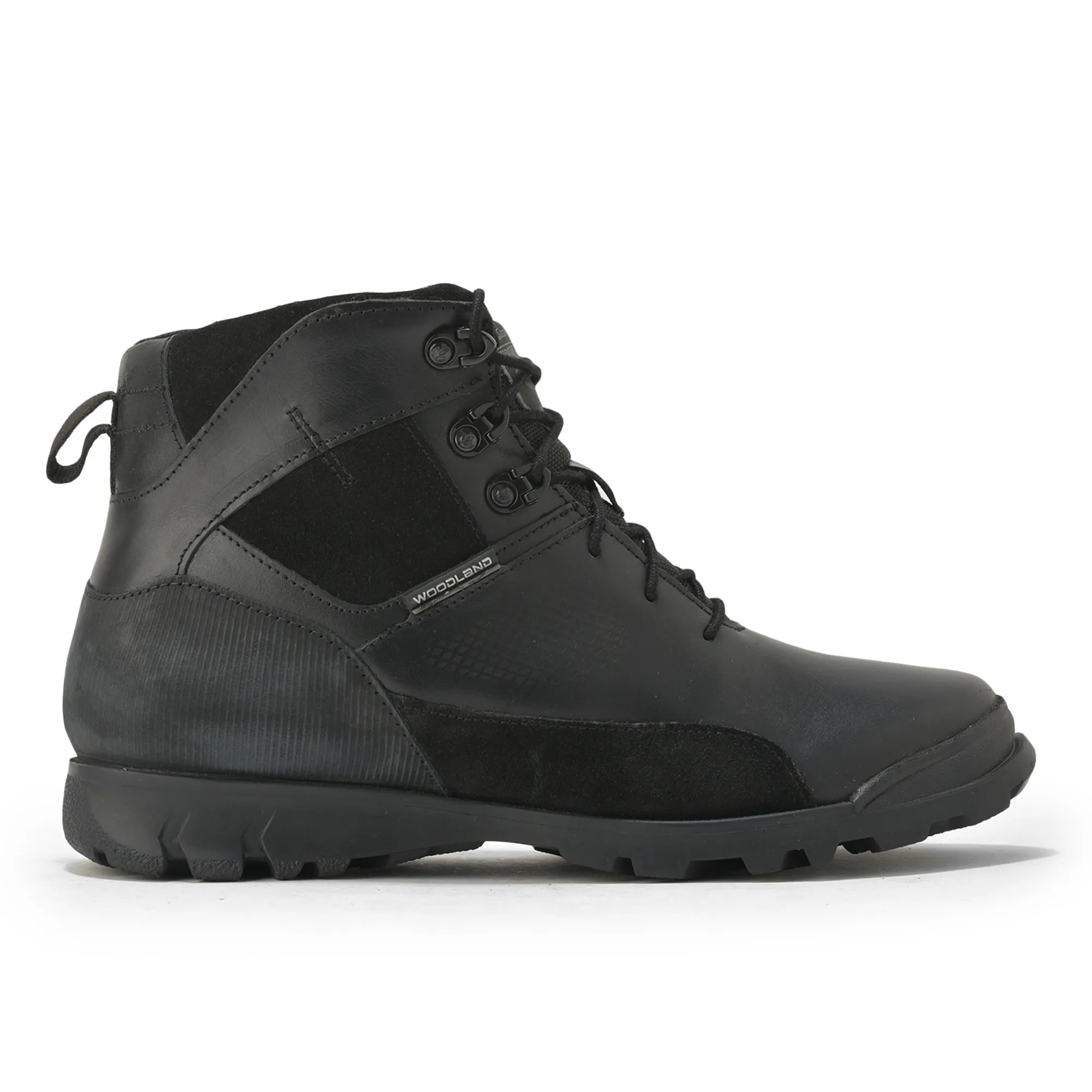 Woodland Men’S Black Utility-Built Leather Boots - Thumbnail 2