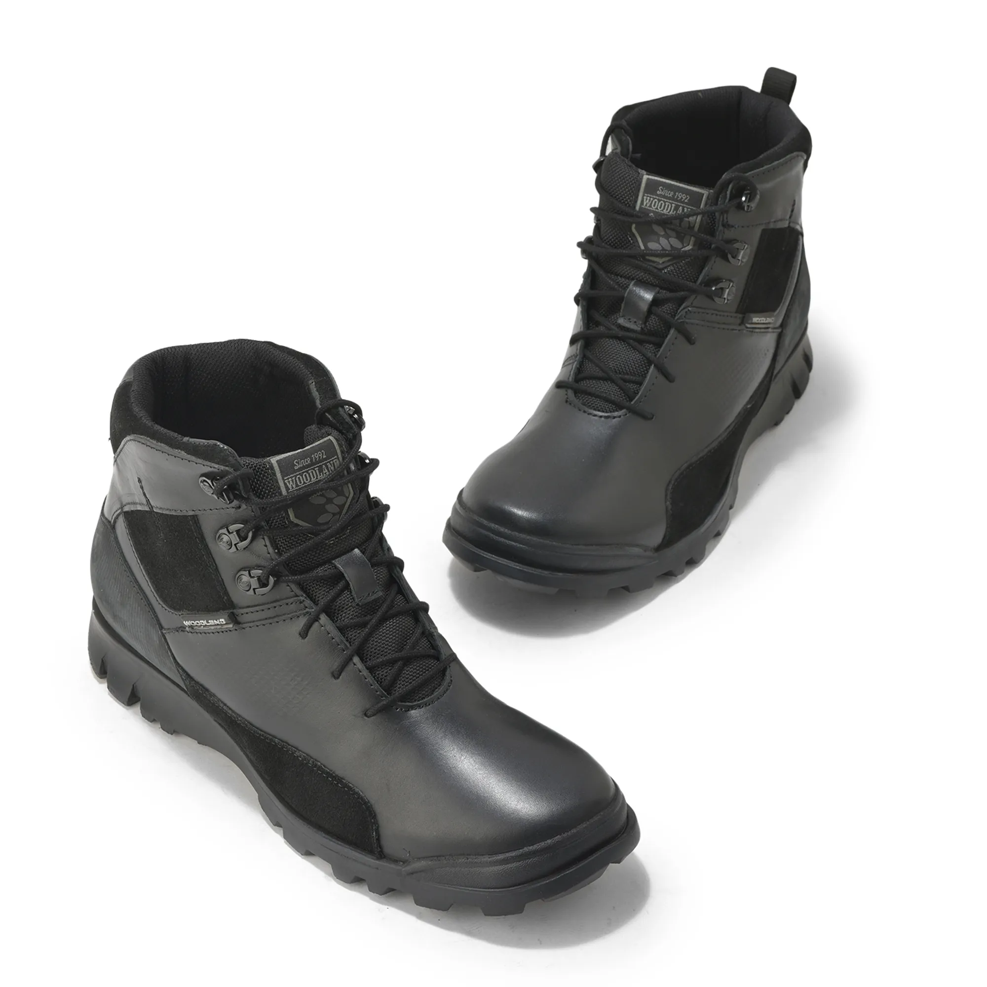 Woodland Men’S Black Utility-Built Leather Boots - Thumbnail 4