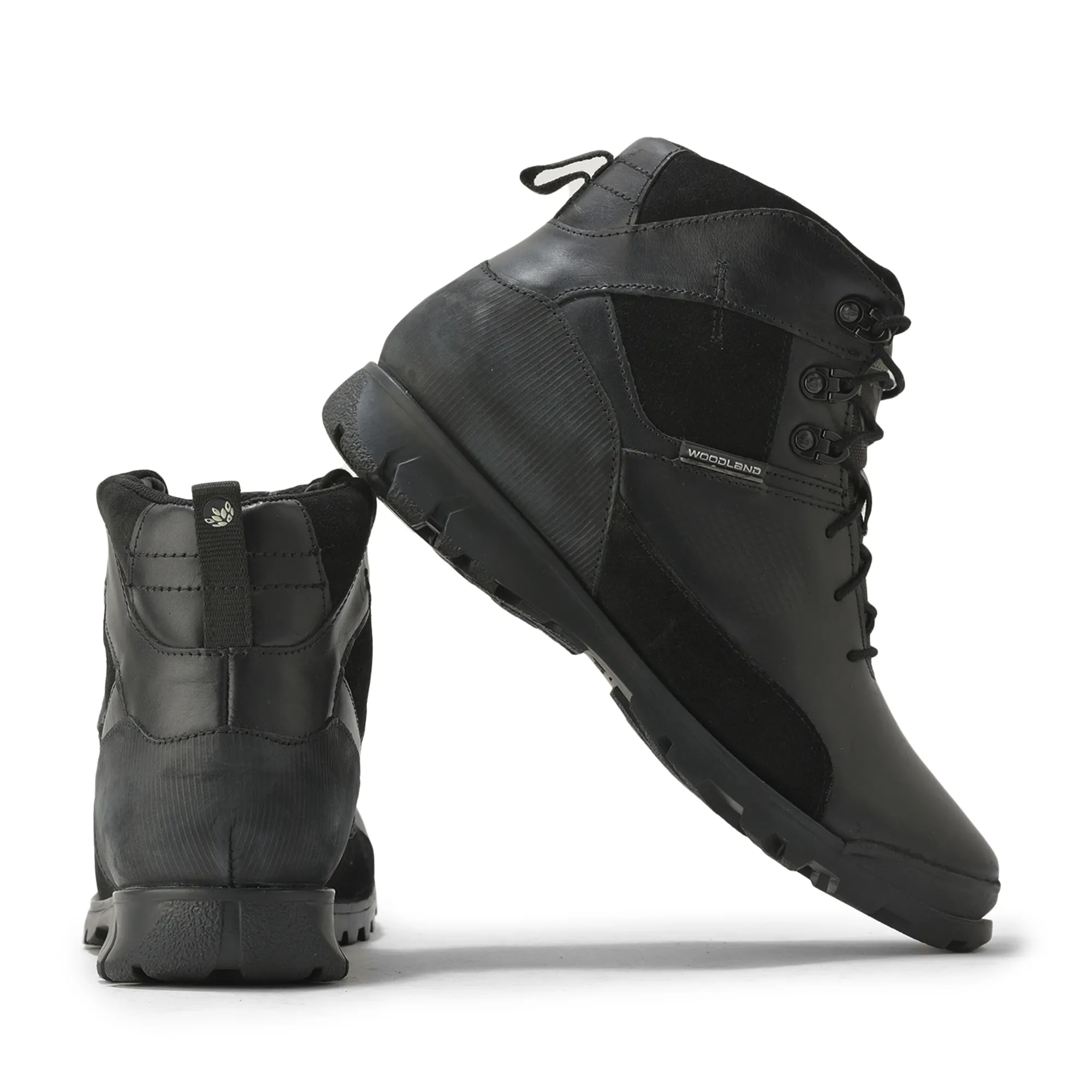 Woodland Men’S Black Utility-Built Leather Boots - Thumbnail 10