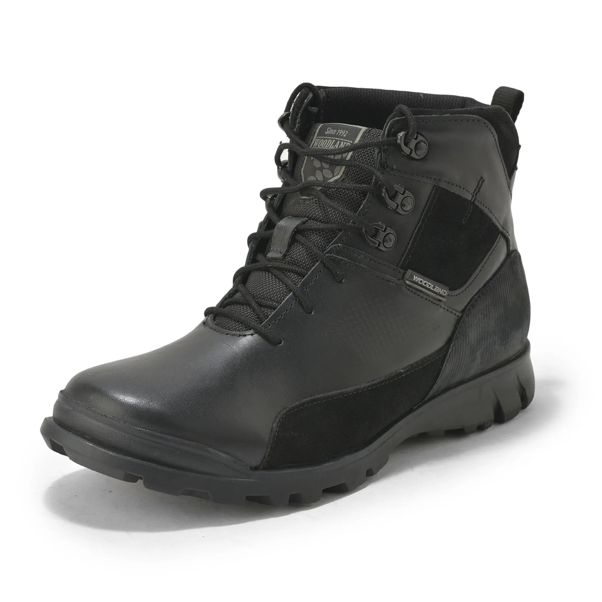 Woodland Men’S Black Utility-Built Leather Boots - Thumbnail 11