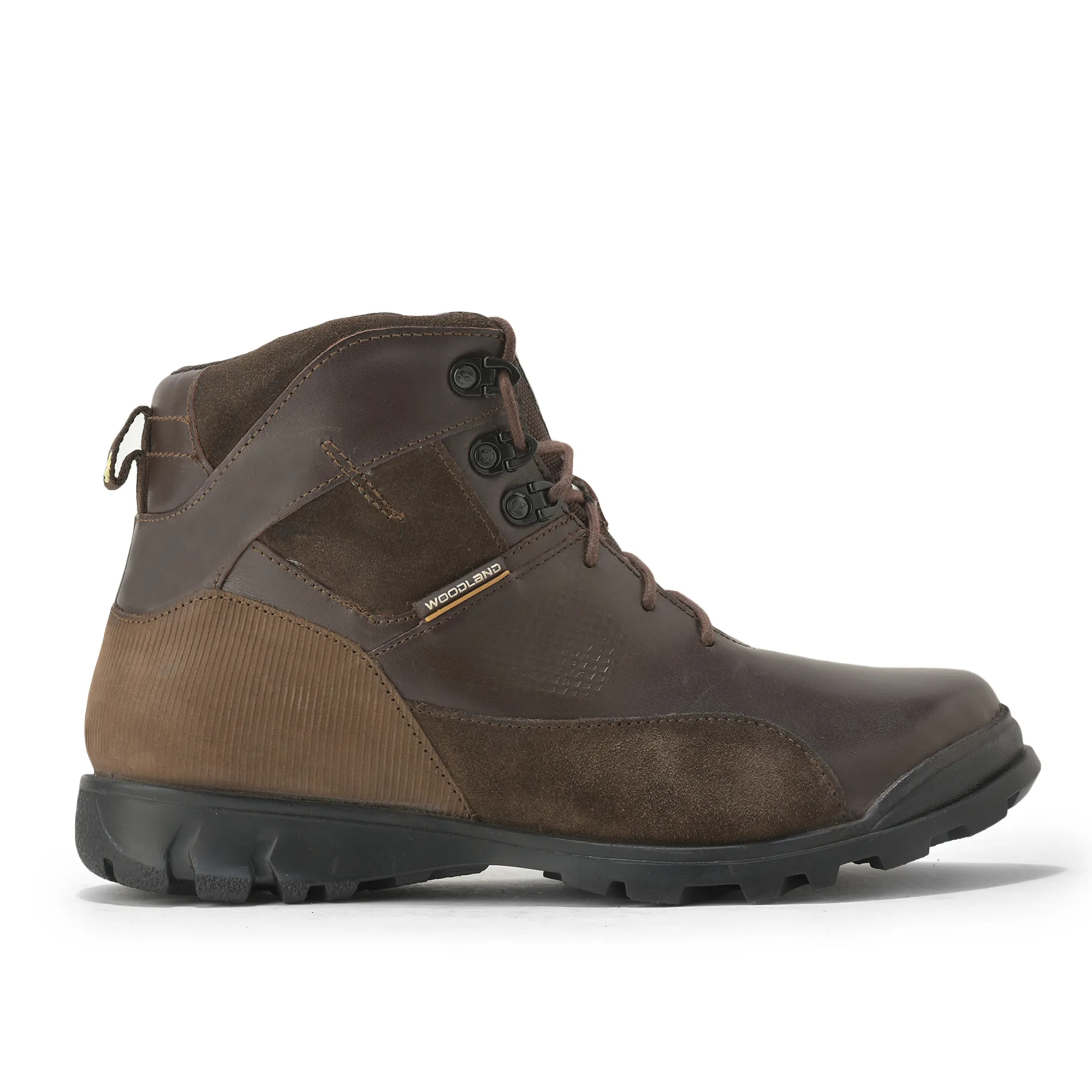 Woodland Men’S Brown Utility-Built Leather Boots - Thumbnail 2