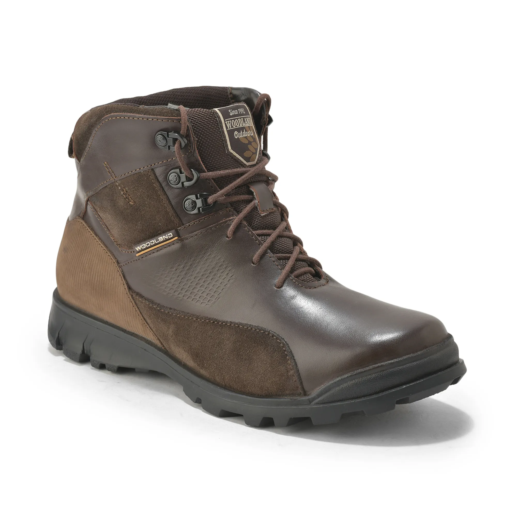 Woodland Men’S Brown Utility-Built Leather Boots - Thumbnail 3